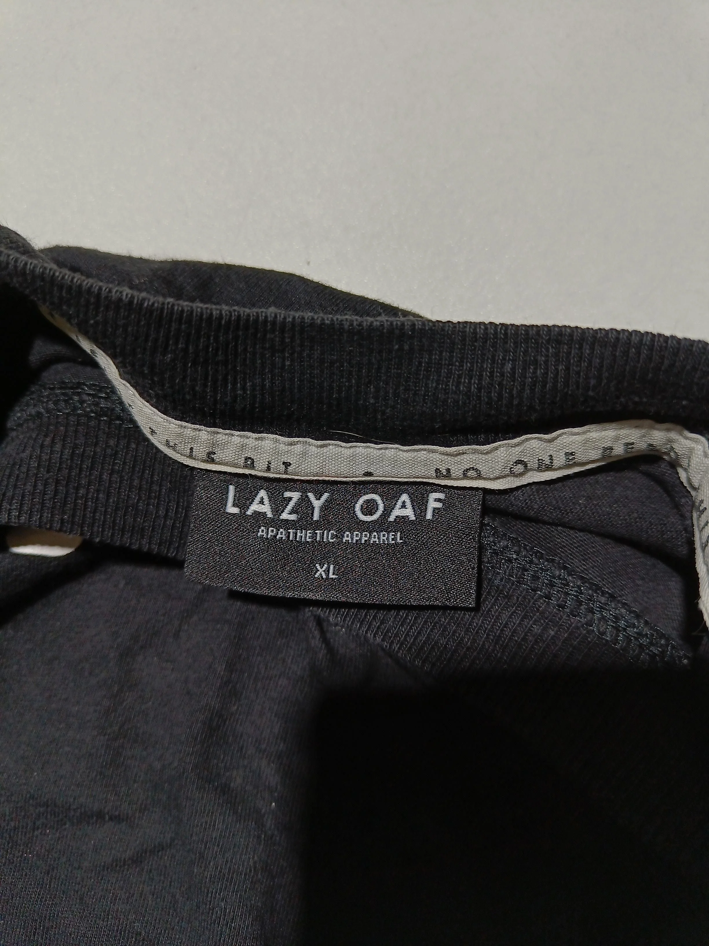 Lazy Oaf Men's T-Shirt XL Black Graphic 100% Other Basic - Image 6