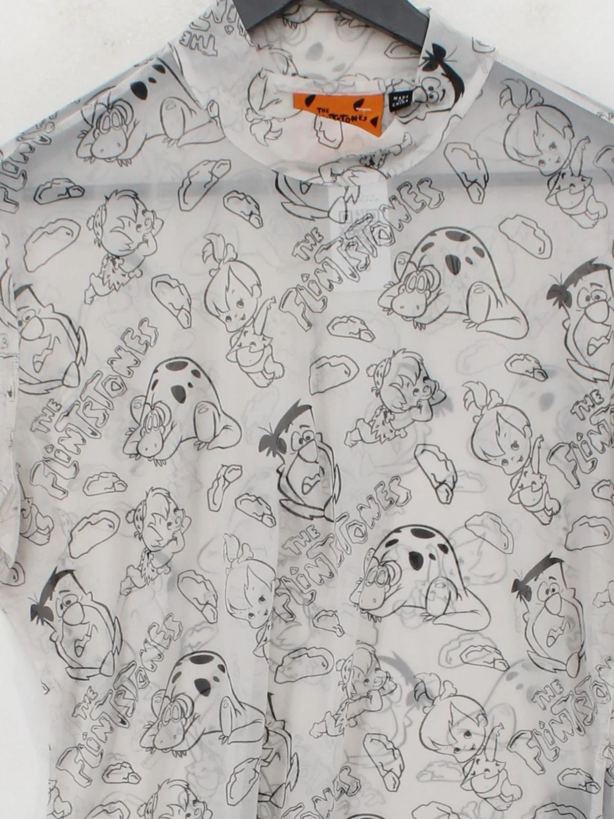Lazy Oaf Women's Top UK 16 White Nylon with Elastane Basic - Image 3