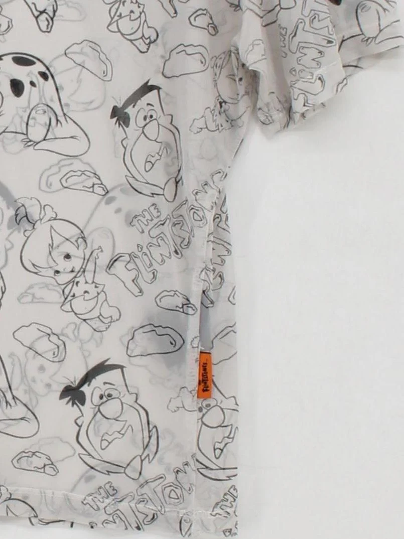 Lazy Oaf Women's Top UK 16 White Nylon with Elastane Basic - Image 4