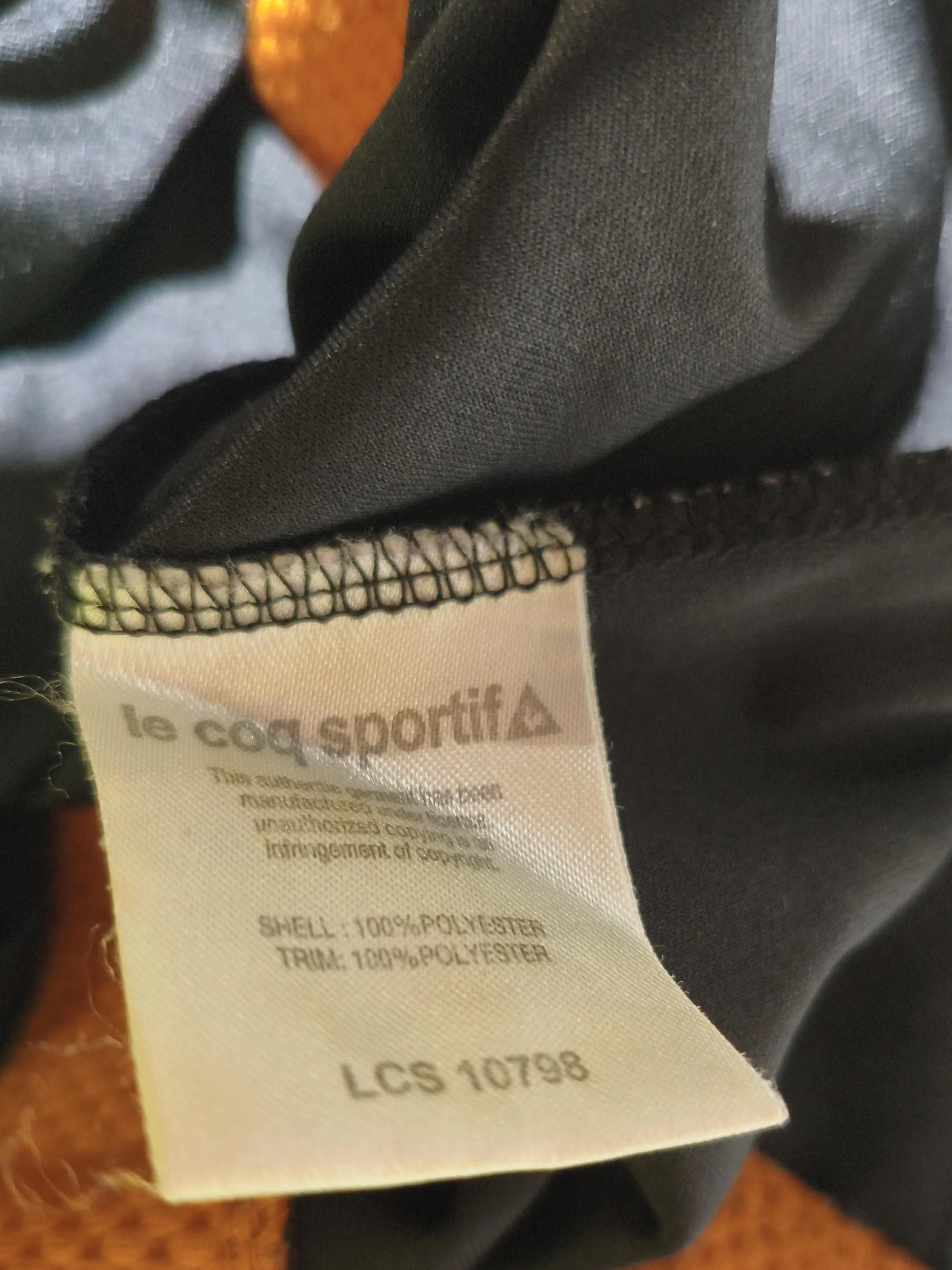 Le Coq Sportif Men's Polo L Black 100% Polyester Basic - Image 7