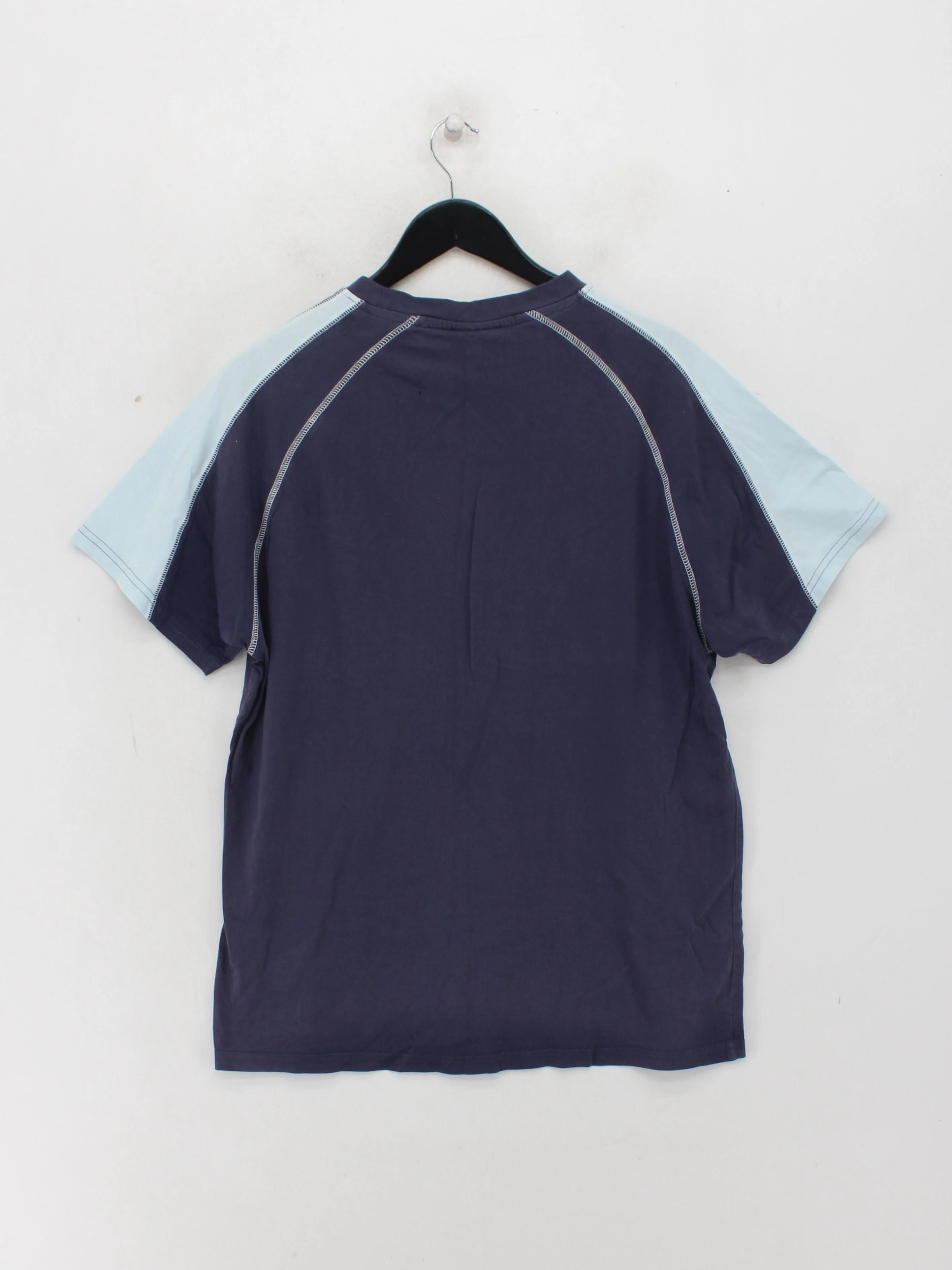 Le Coq Sportif Men's T-Shirt L Blue Graphic Cotton with Elastane Basic - Image 2