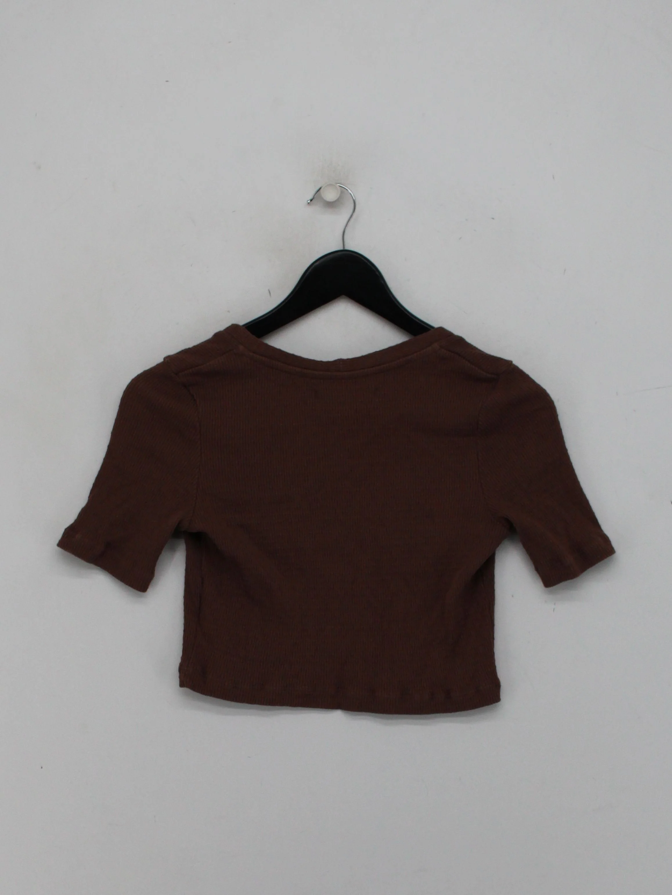 L'ecole Des Femmes Women's Cardigan L Brown 100% Cotton Round Neck Cardigan - Image 2
