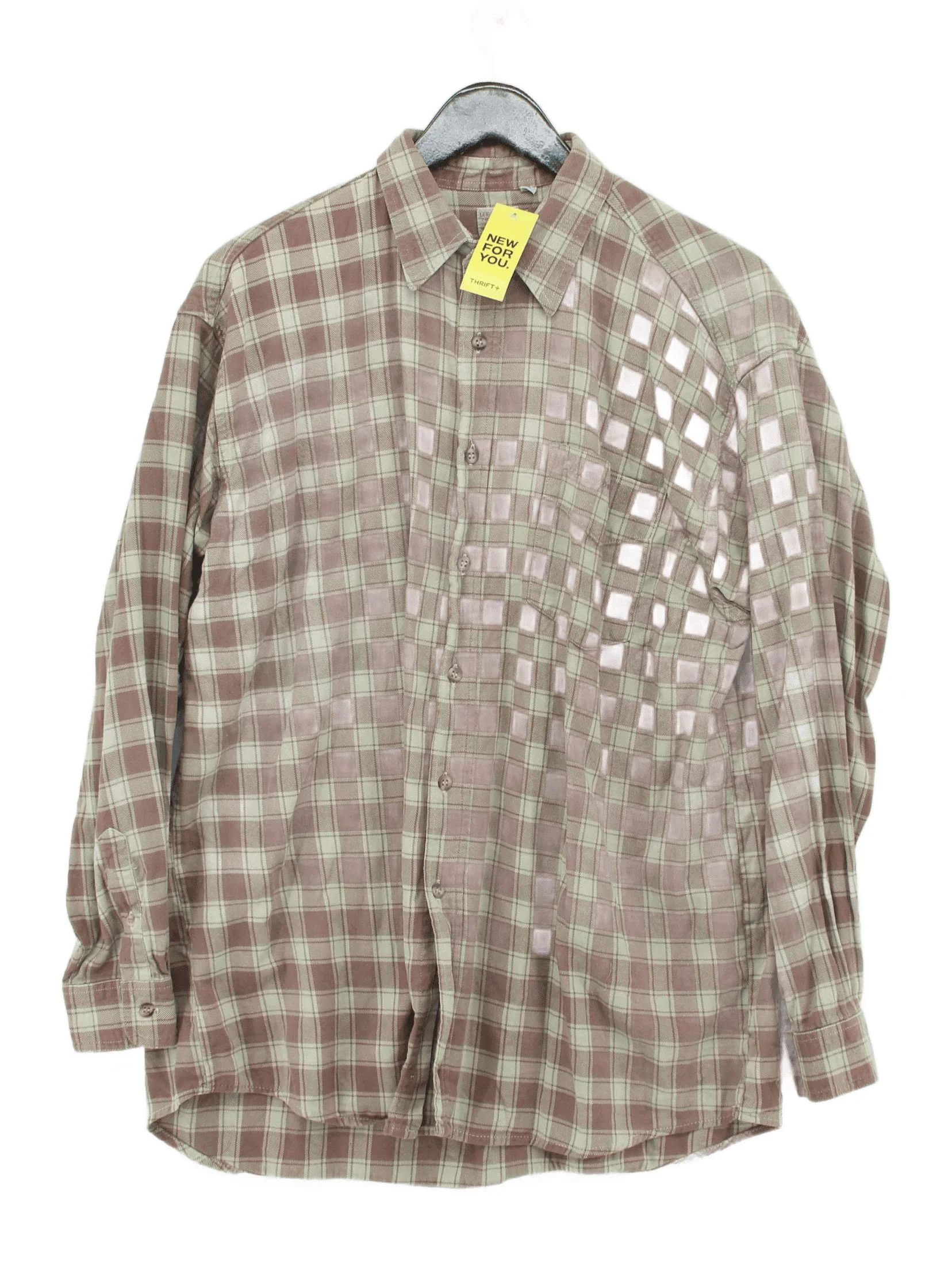 Lee Cooper Men's Shirt L Multi Checkered 100% Cotton Basic