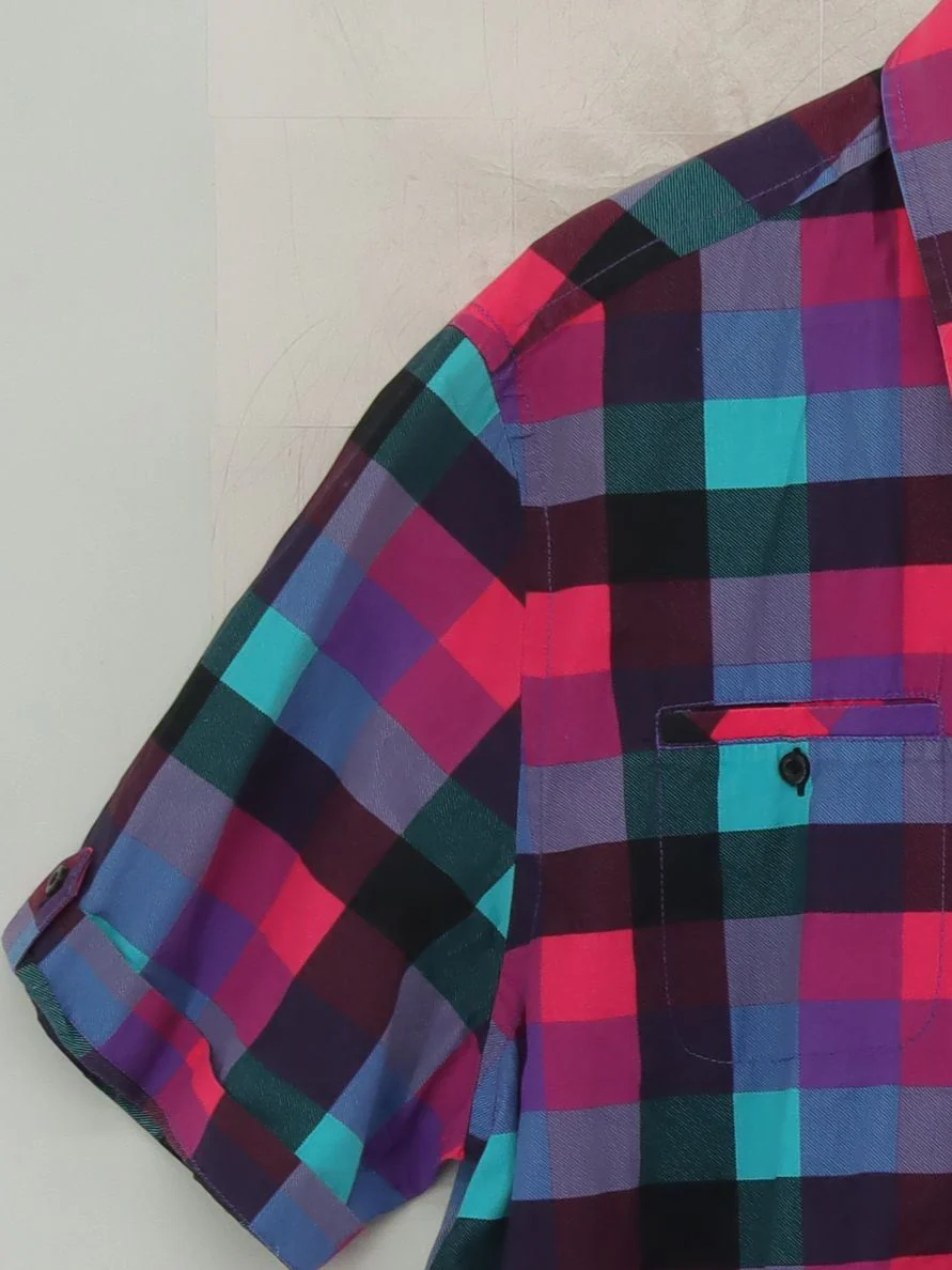 Lee Cooper Men's Shirt XXL Multi Checkered 100% Cotton Basic - Image 4