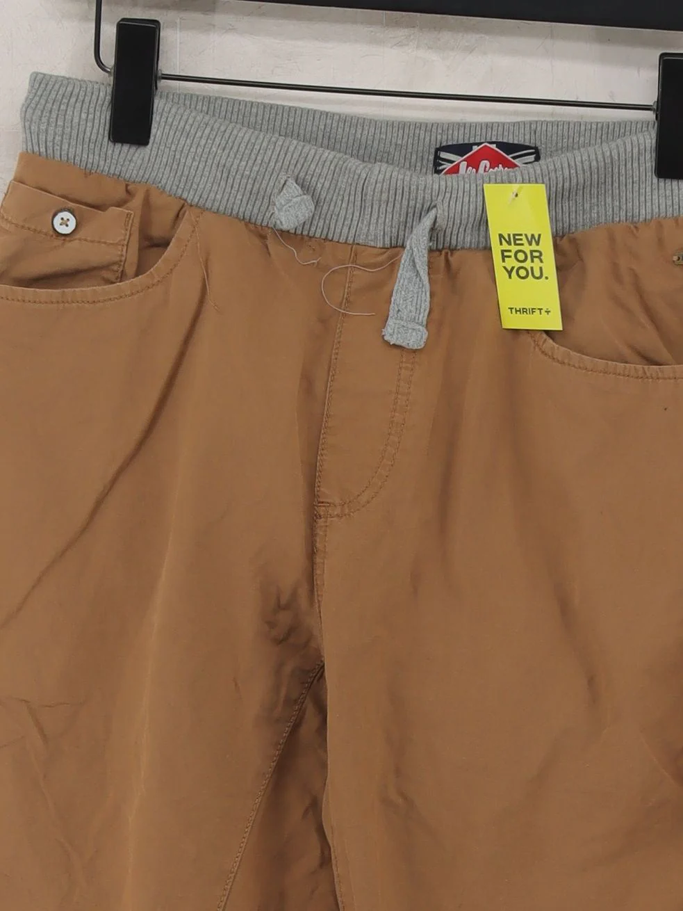Lee Cooper Men's Shorts M Tan Cotton with Viscose Sweat - Image 3