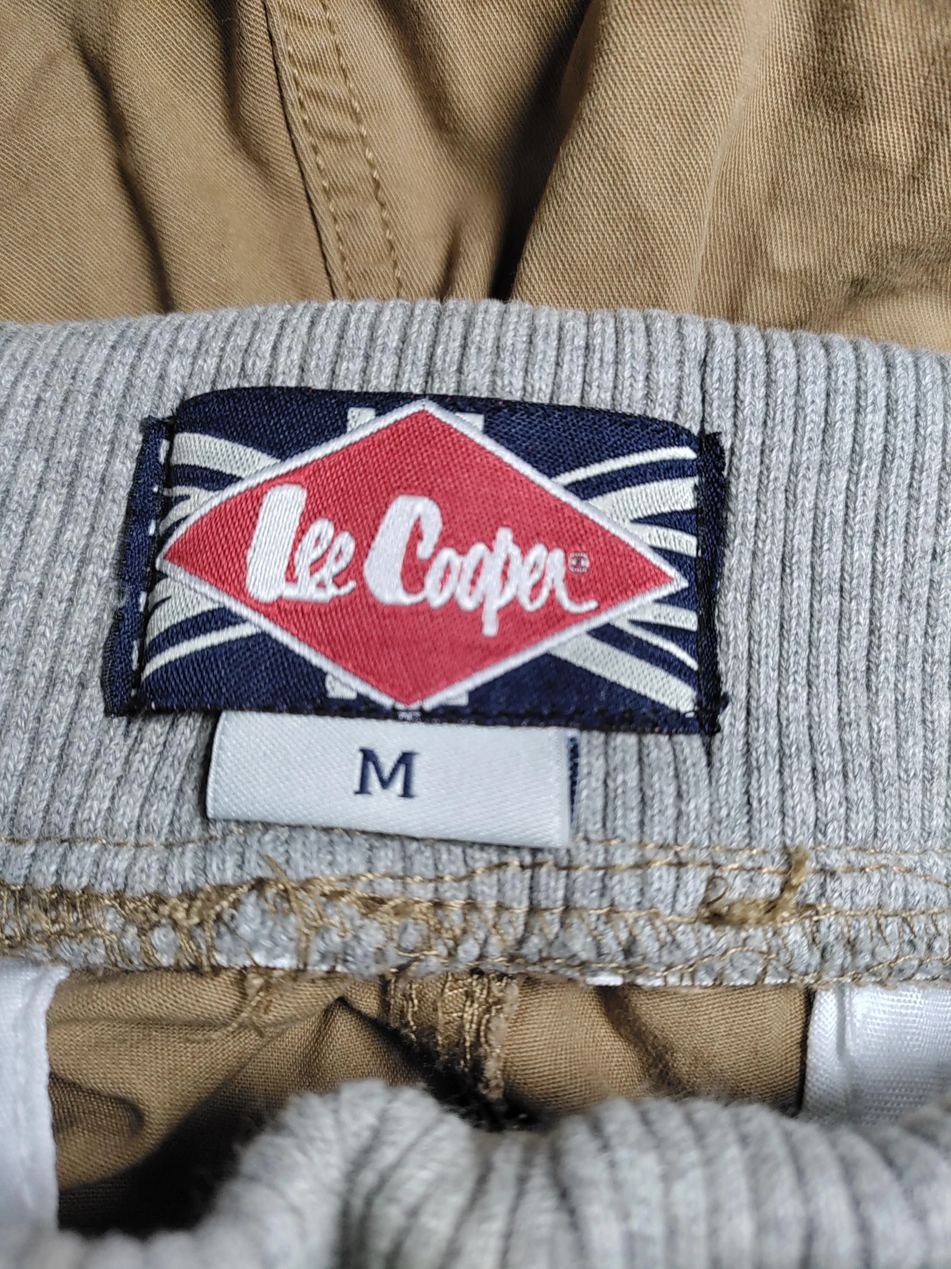 Lee Cooper Men's Shorts M Tan Cotton with Viscose Sweat - Image 5