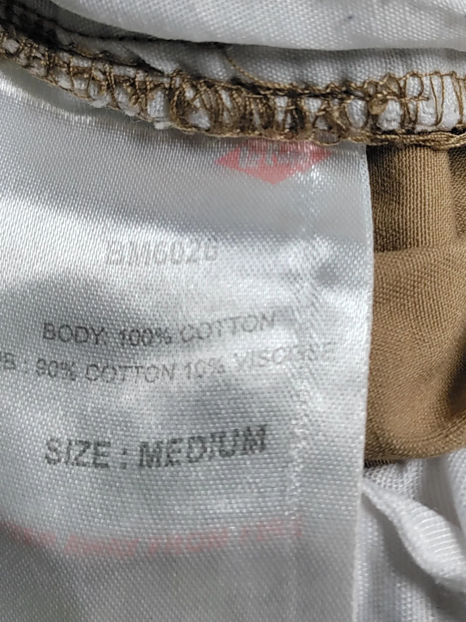Lee Cooper Men's Shorts M Tan Cotton with Viscose Sweat - Image 6