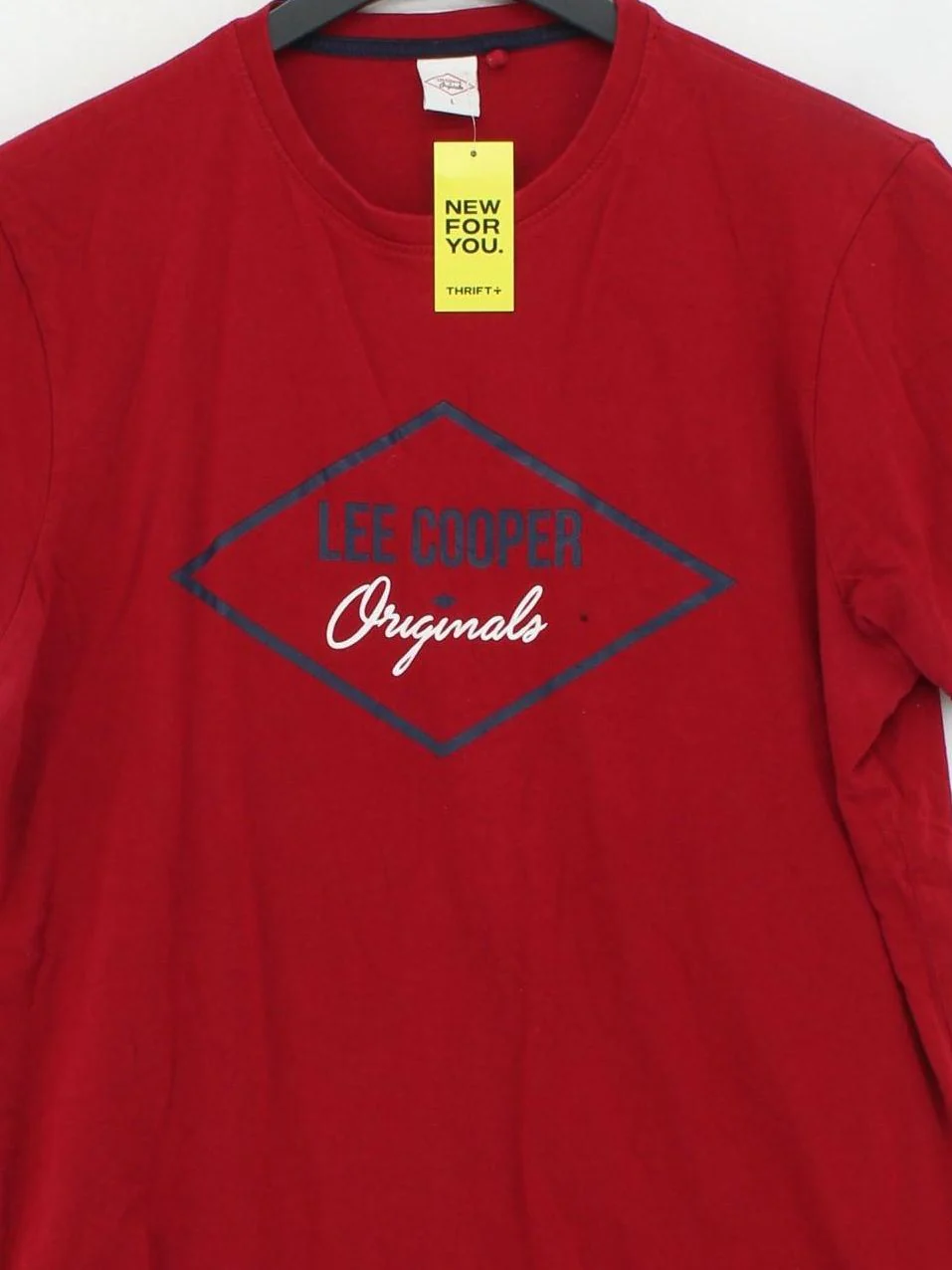 Lee Cooper Men's T-Shirt L Red Graphic 100% Cotton Basic - Image 3