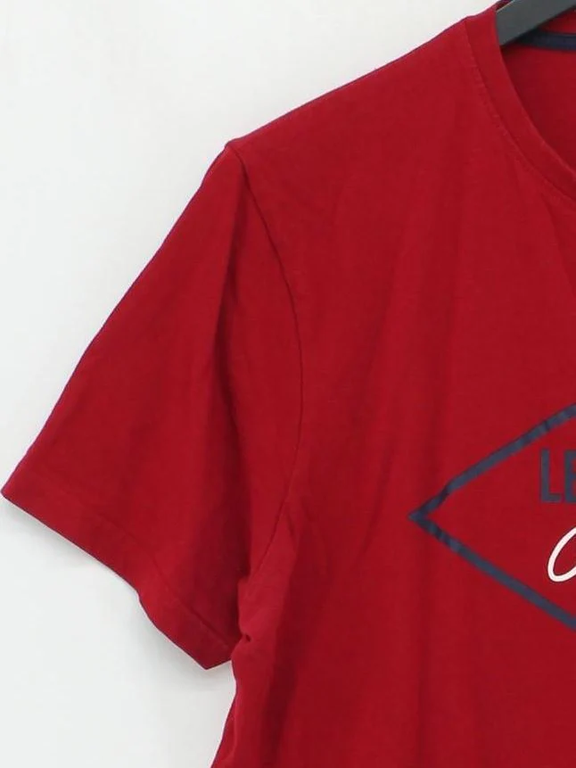 Lee Cooper Men's T-Shirt L Red Graphic 100% Cotton Basic - Image 4