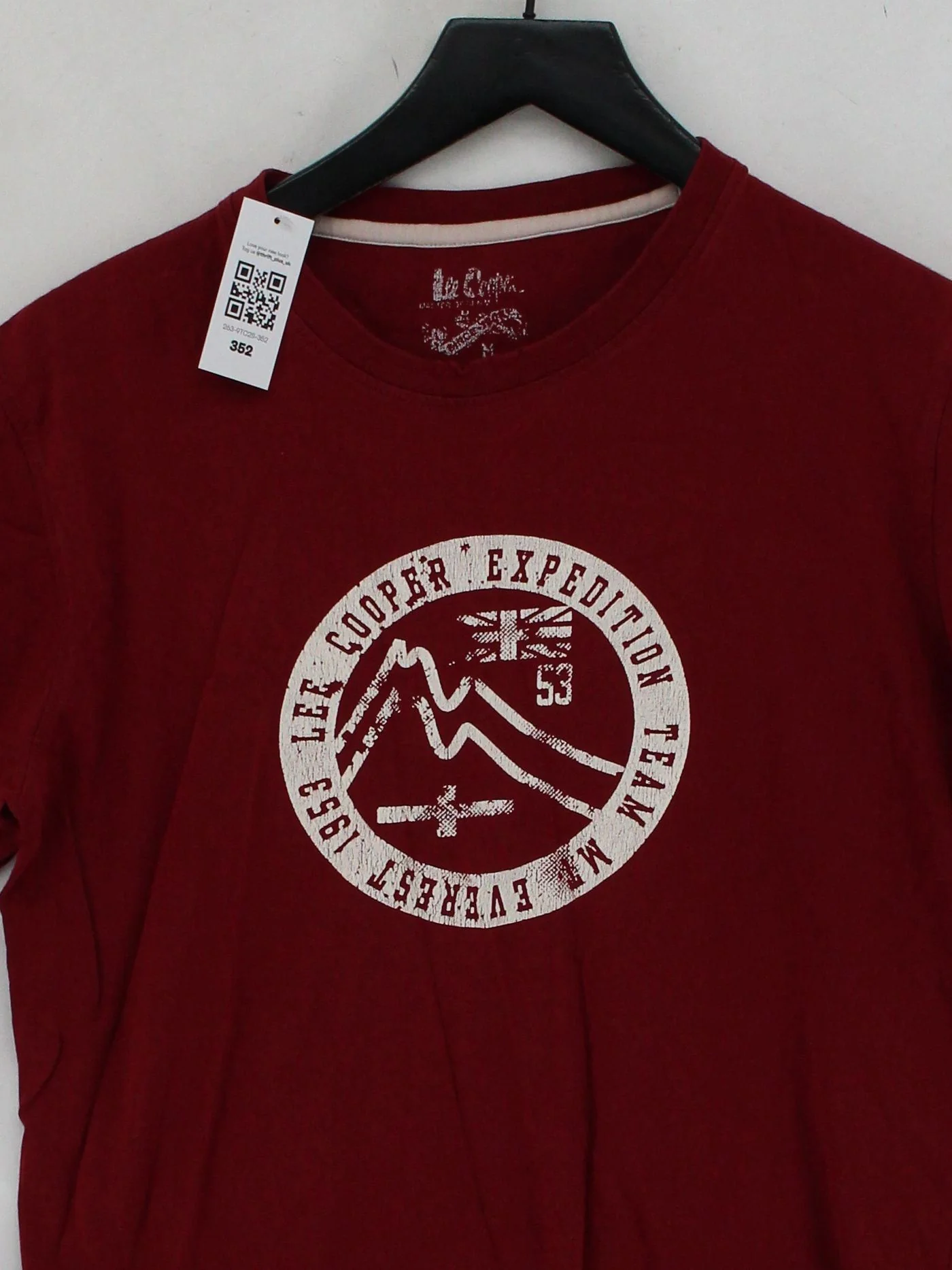 Lee Cooper Men's T-Shirt M Red Graphic 100% Cotton Basic - Image 3