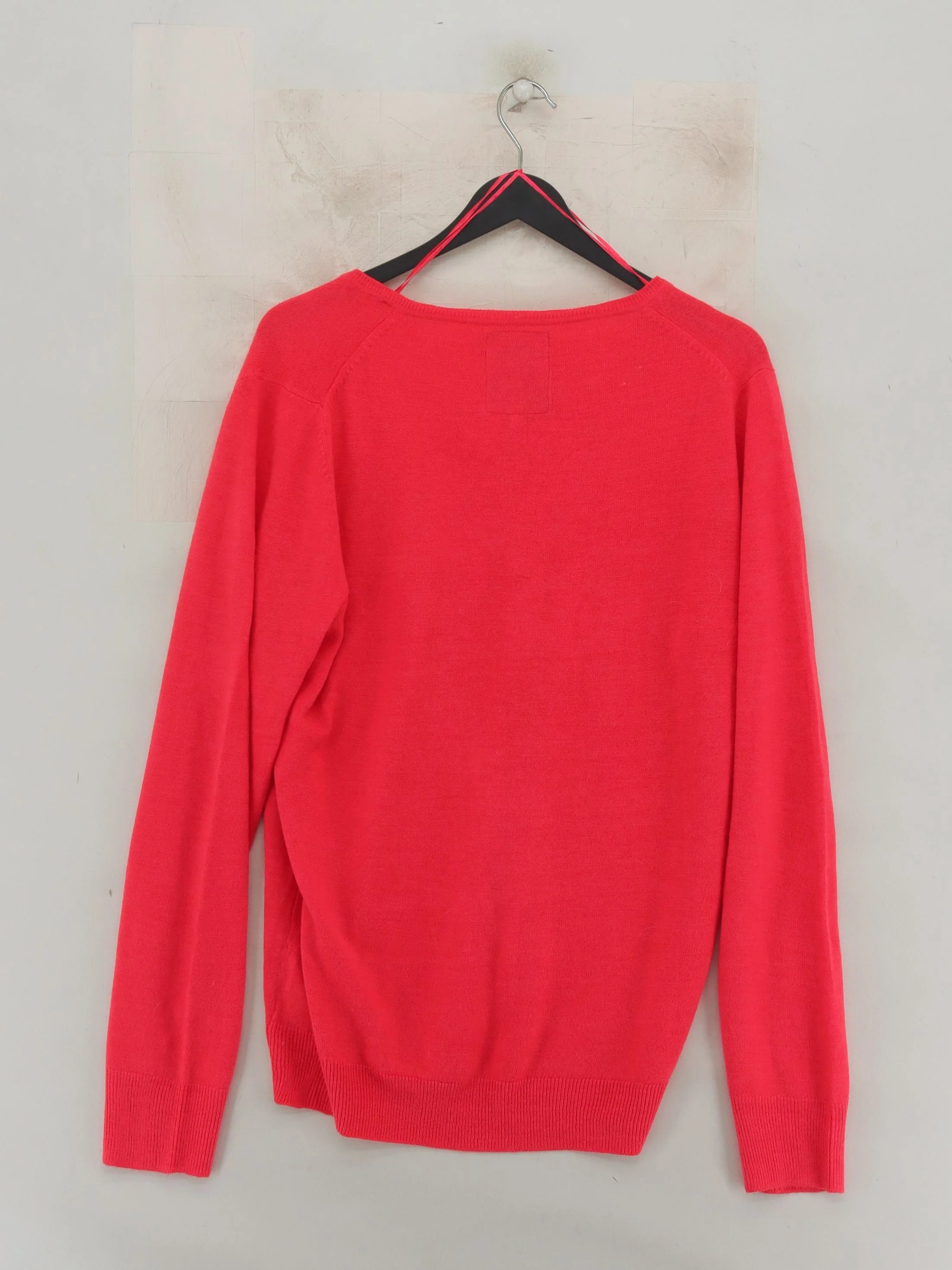 Lee Cooper Women's Jumper UK 18 Pink 100% Acrylic V-Neck Pullover - Image 2