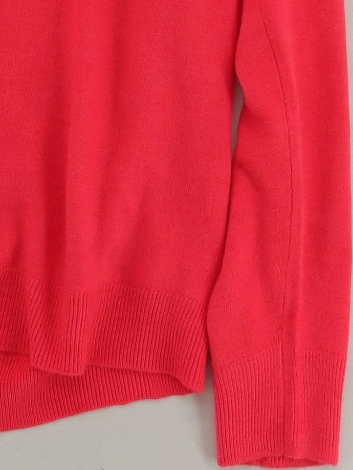 Lee Cooper Women's Jumper UK 18 Pink 100% Acrylic V-Neck Pullover - Image 4