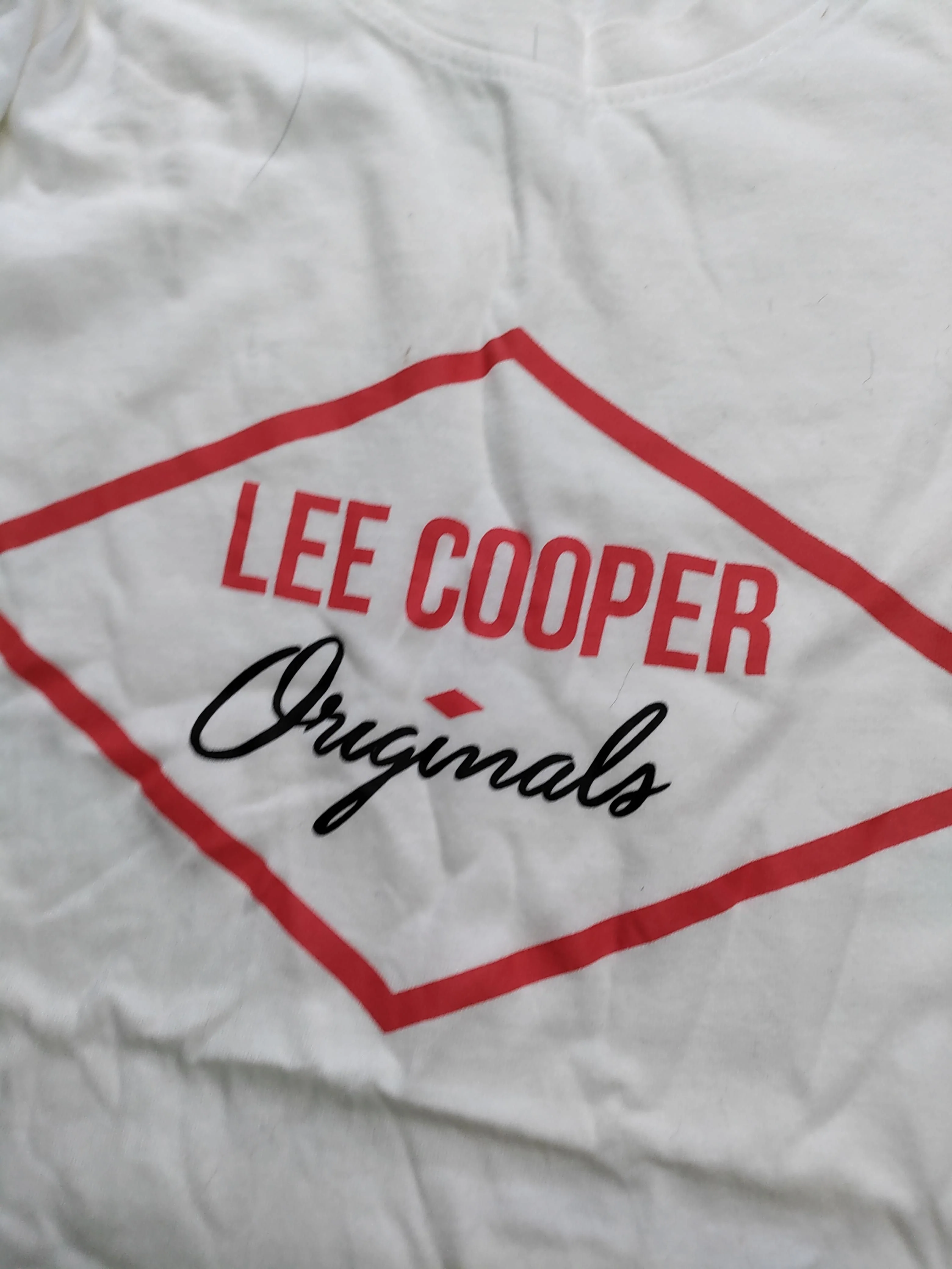 Lee Cooper Women's T-Shirt UK 12 White 100% Cotton Basic - Image 5