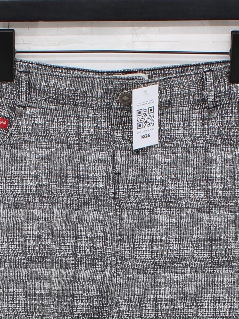Lee Cooper Women's Trousers UK 12 Grey Cotton with Polyester, Spandex Chino - Image 3
