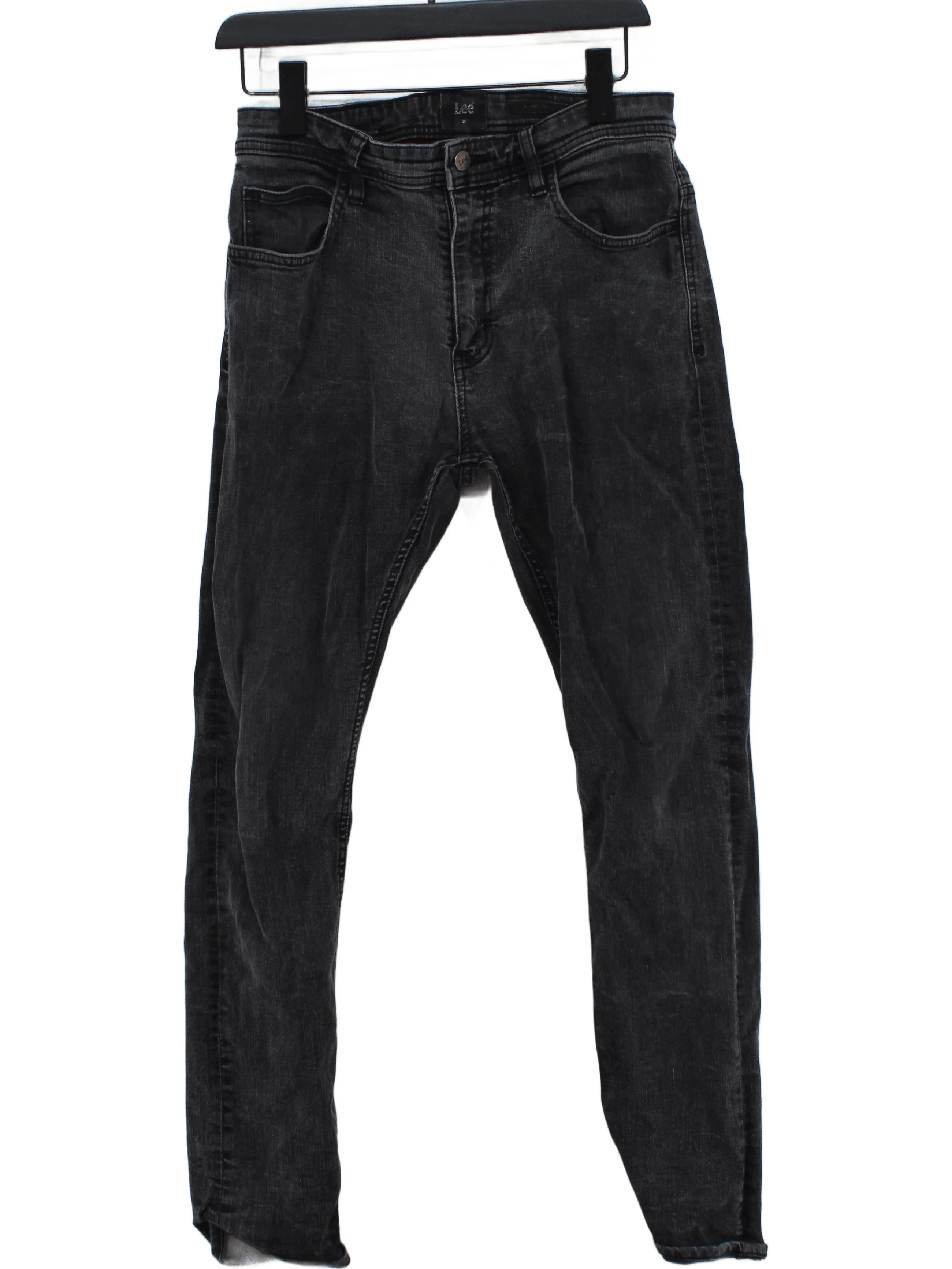 Lee Men's Jeans W 31 in Black Cotton with Polyester, Elastane Skinny