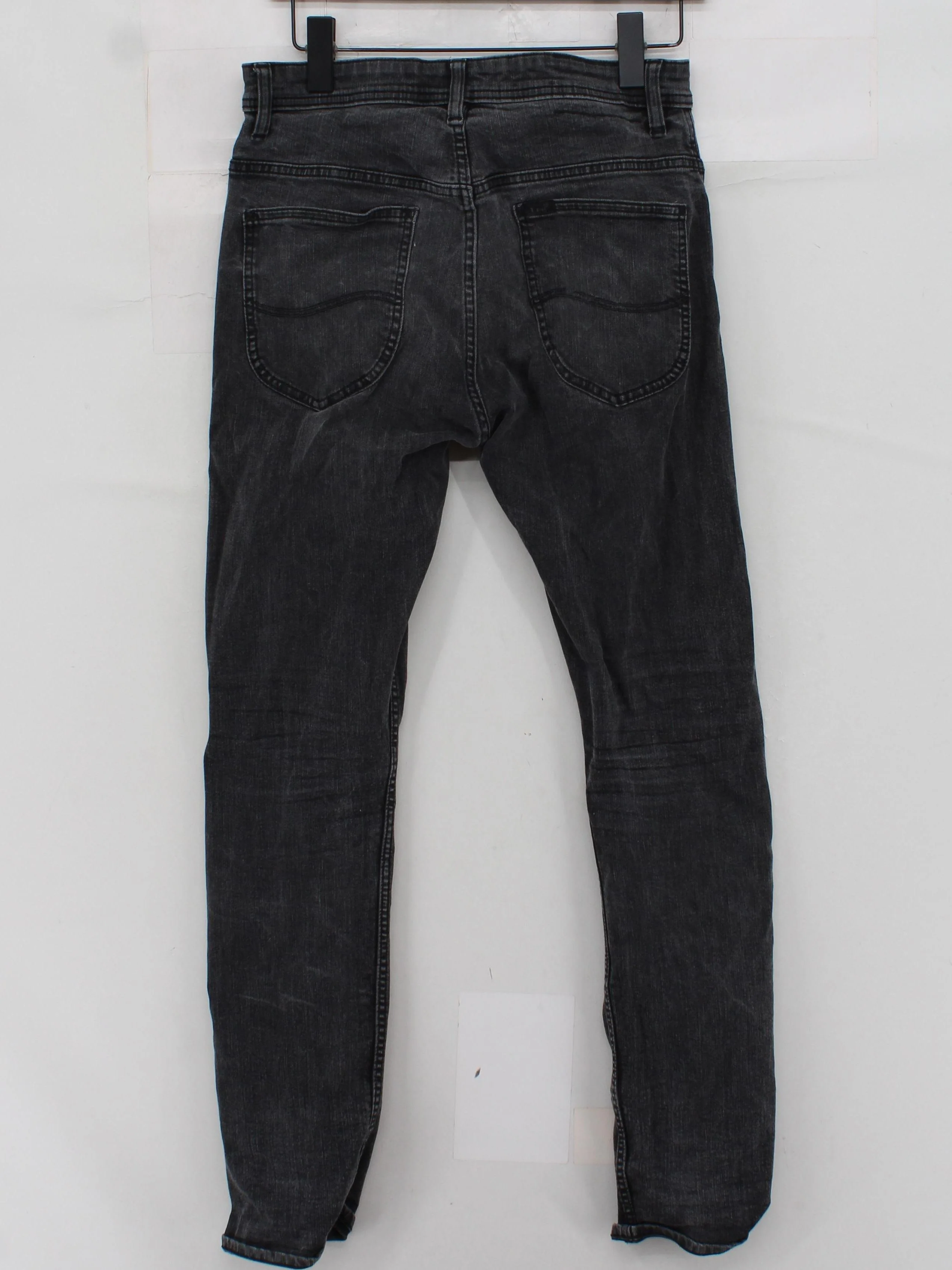 Lee Men's Jeans W 31 in Black Cotton with Polyester, Elastane Skinny - Image 2