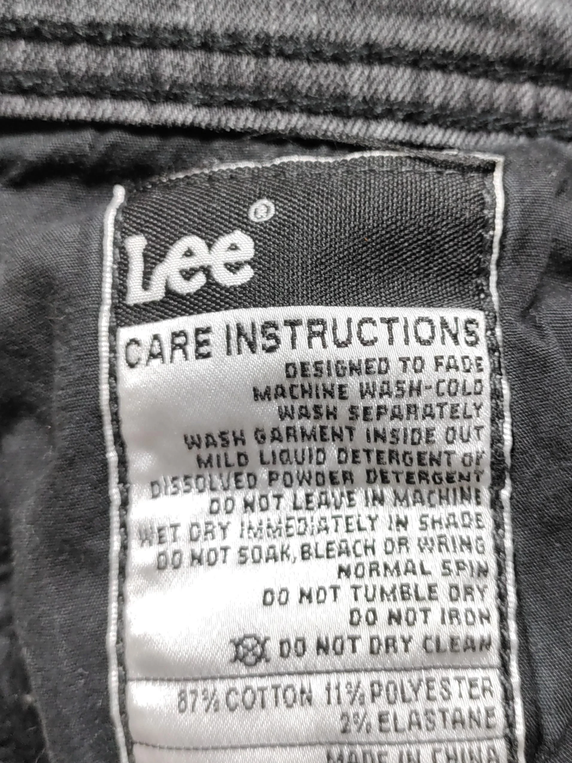 Lee Men's Jeans W 31 in Black Cotton with Polyester, Elastane Skinny - Image 5
