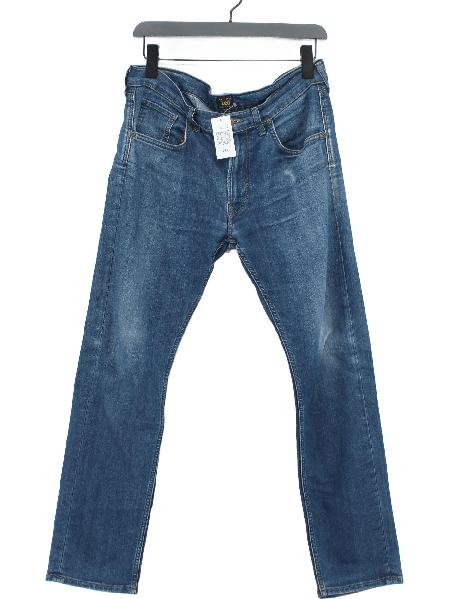 Lee Men's Jeans W 32 in; L 30 in Blue Cotton with Elastane Straight