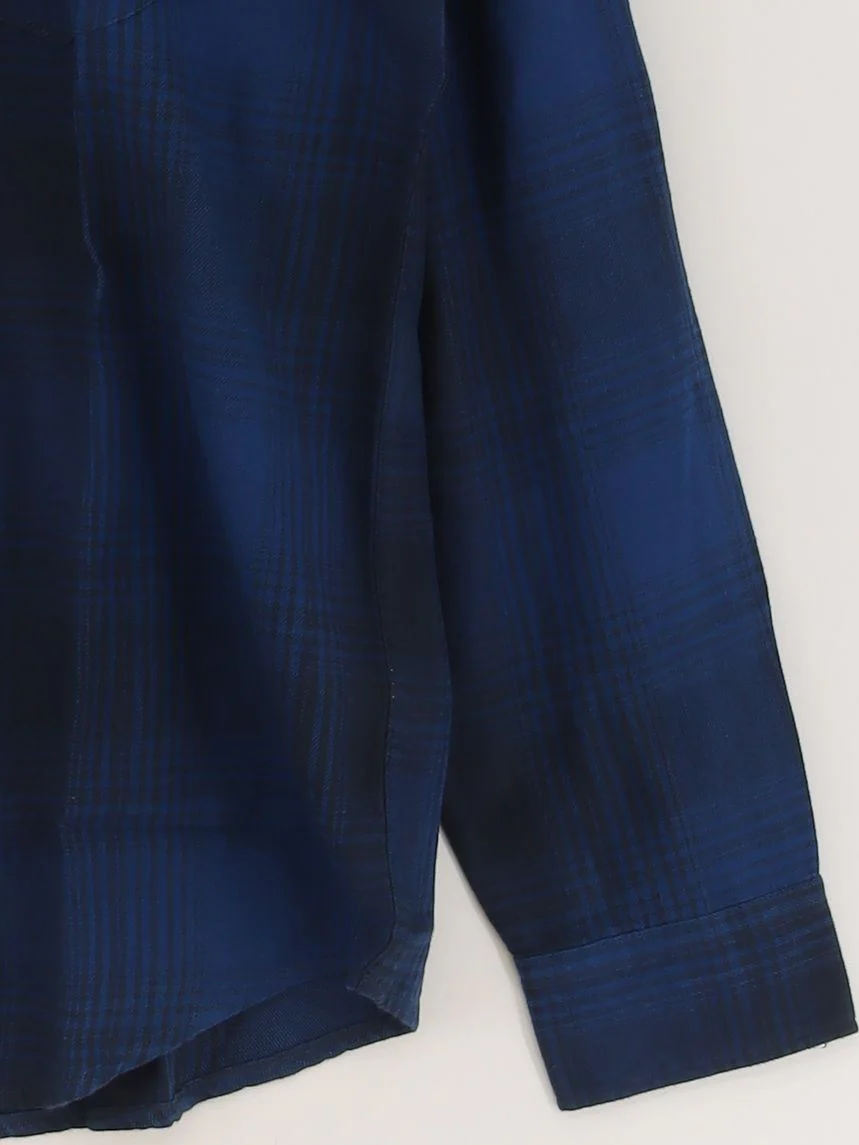 Lee Men's Shirt M Blue Checkered 100% Cotton Basic New with tags - Image 4