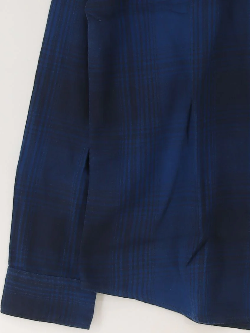 Lee Men's Shirt M Blue Checkered 100% Cotton Basic New with tags - Image 4