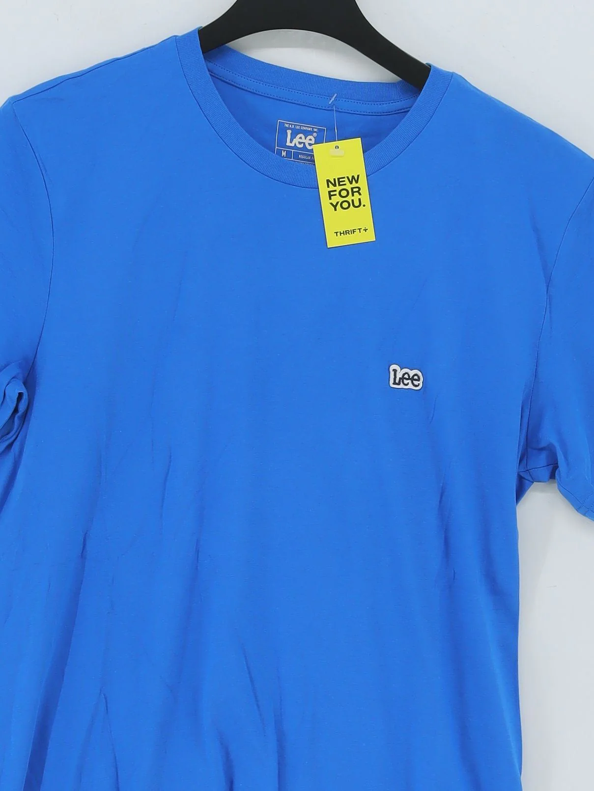 Lee Men's T-Shirt M Blue 100% Cotton Basic New with tags - Image 3