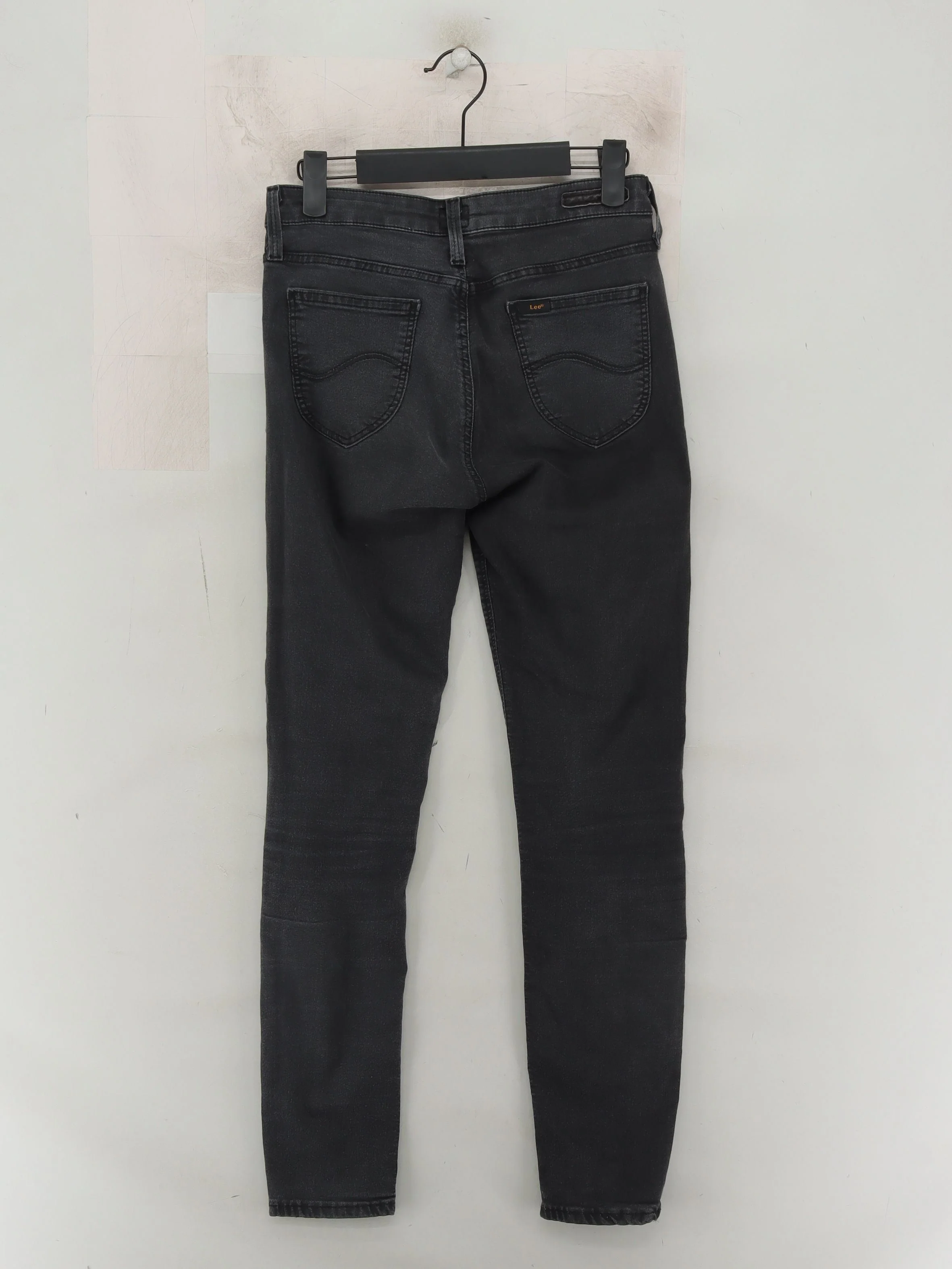 Lee Women's Jeans S Black Cotton with Polyester, Elastane Skinny - Image 2