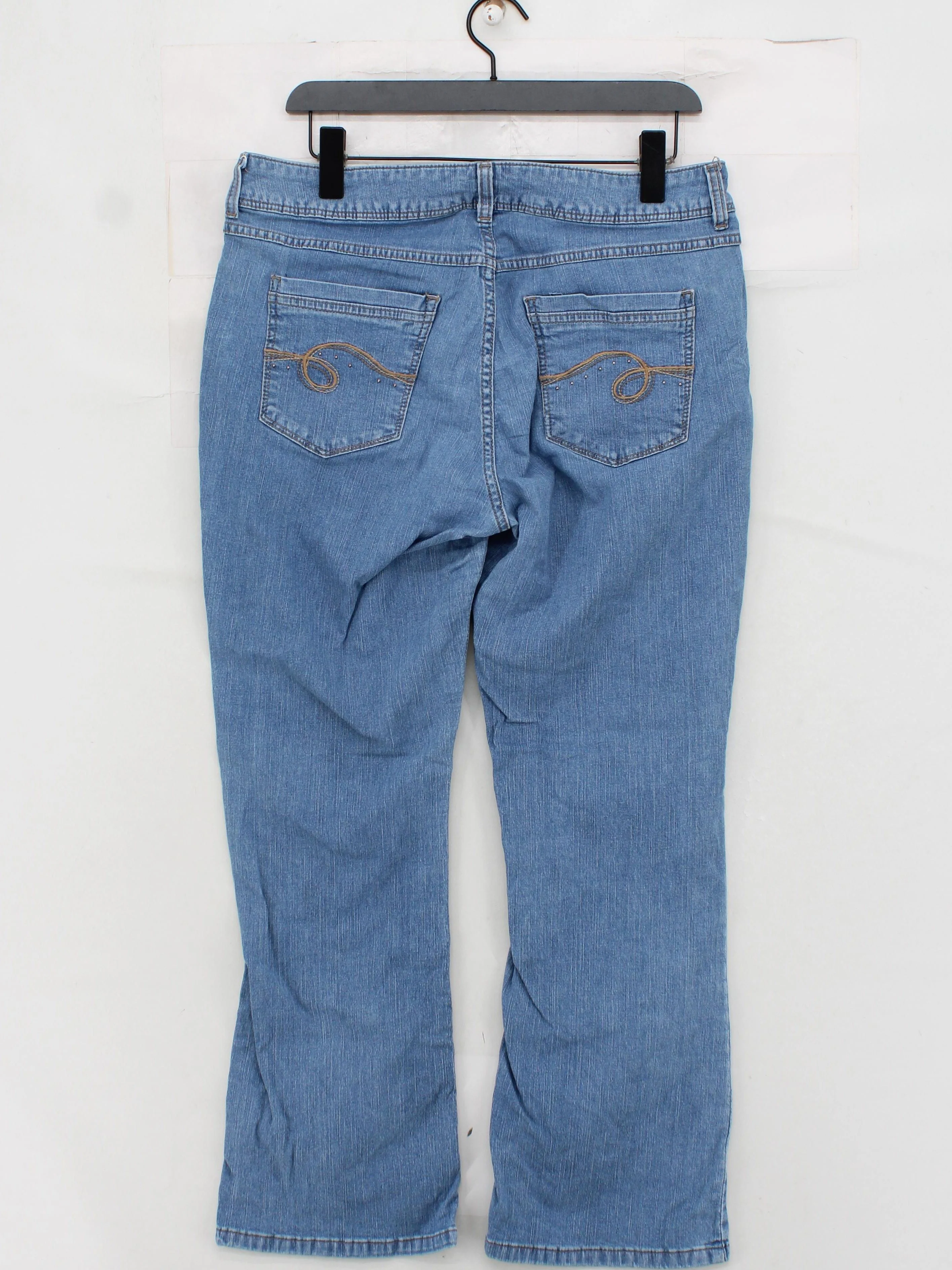 Lee Women's Jeans UK 18 Blue Cotton with Spandex Straight - Image 2