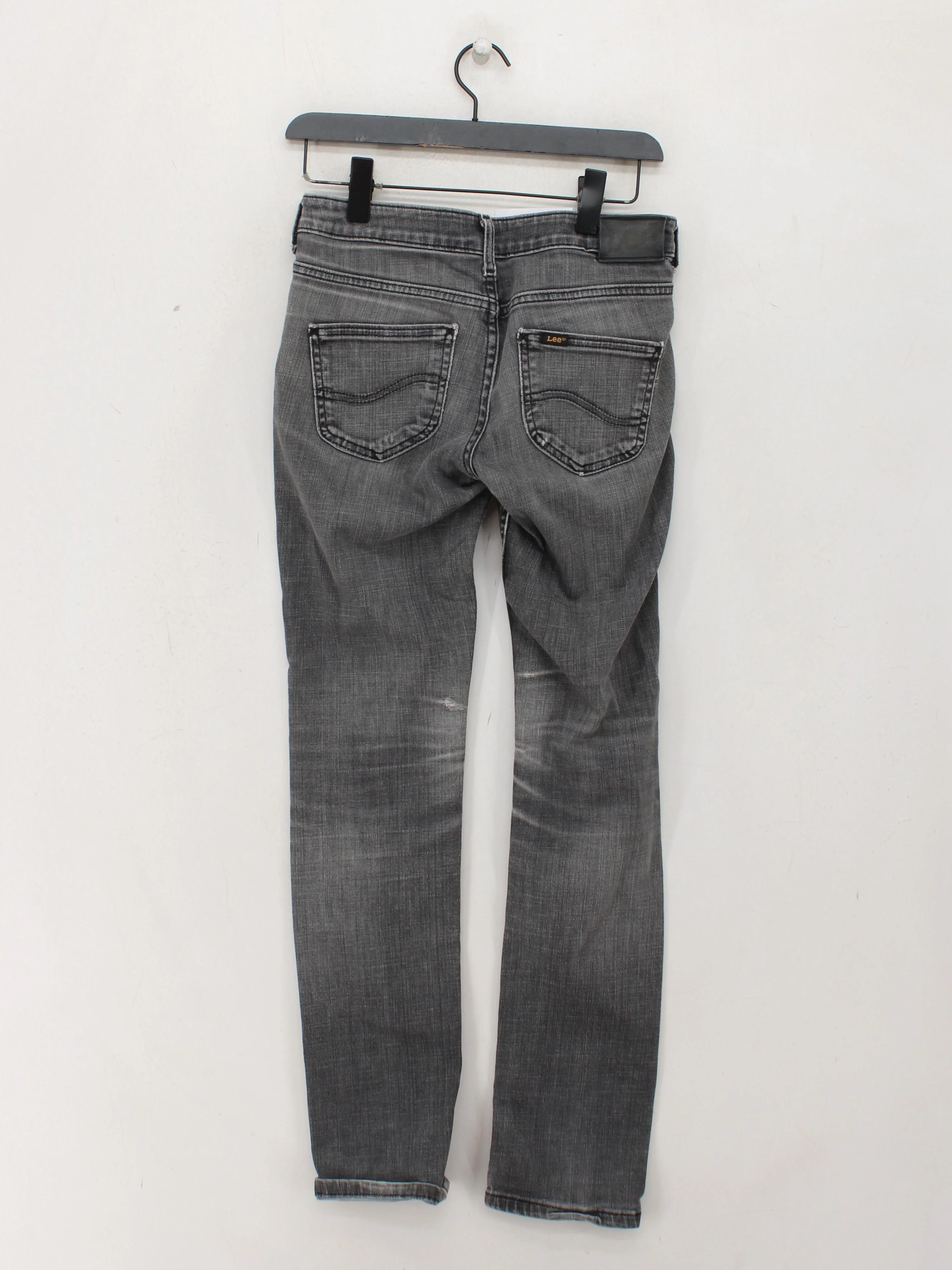 Lee Women's Jeans W 28 in Grey Cotton with Polyester, Elastane Skinny - Image 2