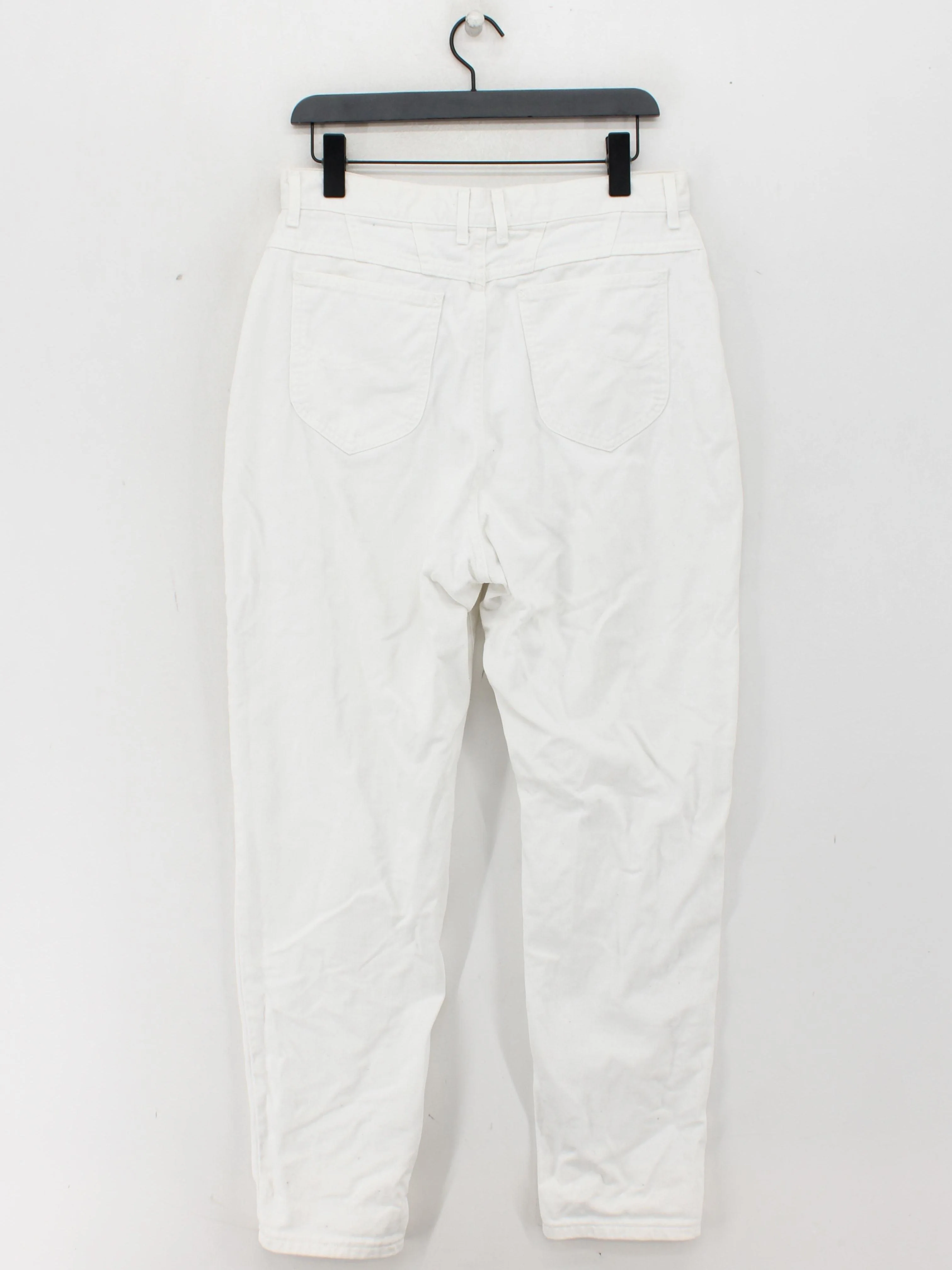 Lee Women's Jeans W 32 in White 100% Cotton Mom - Image 2