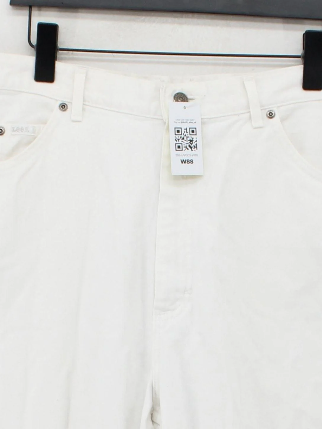 Lee Women's Jeans W 32 in White 100% Cotton Mom - Image 3