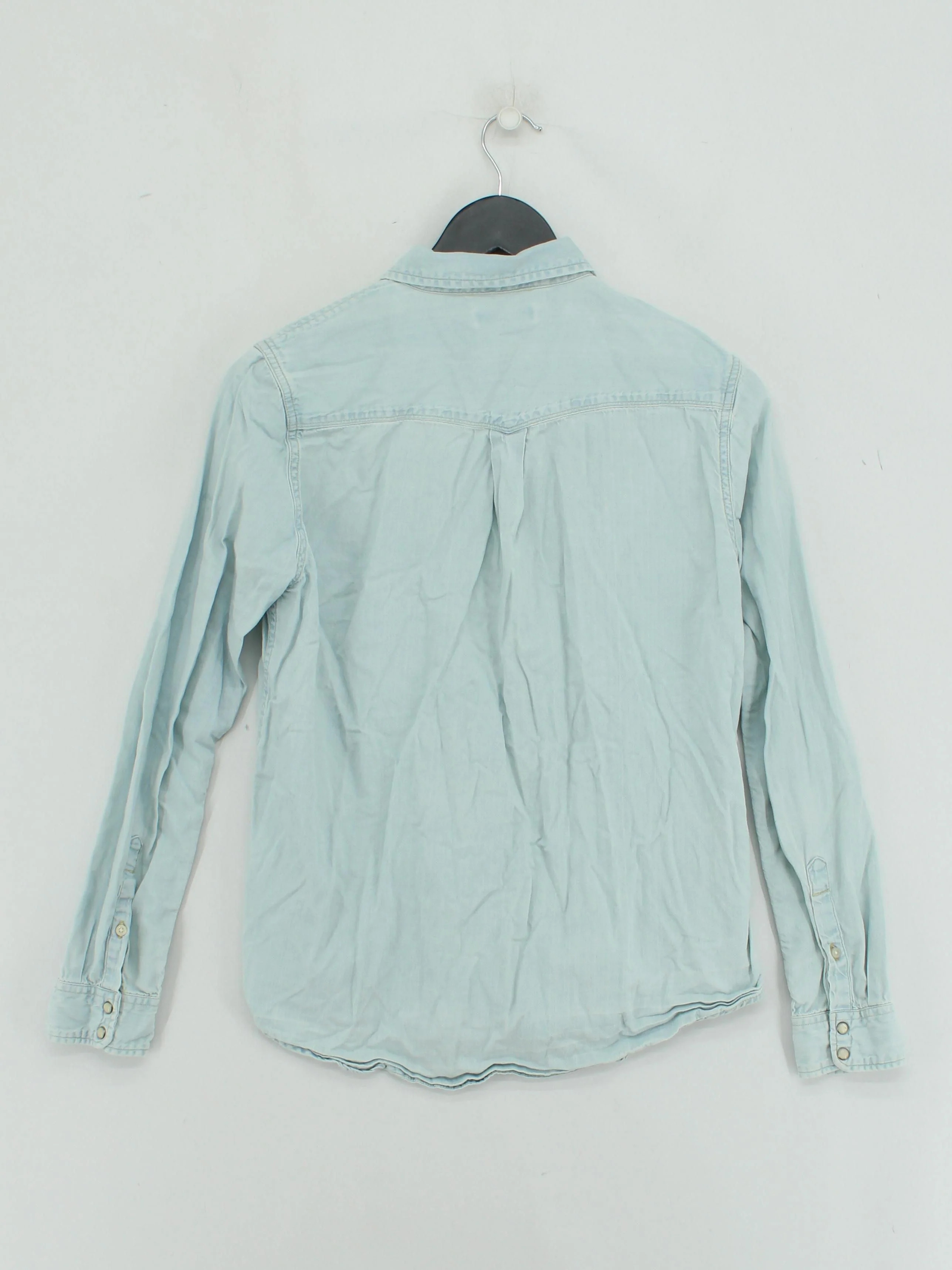 Lee Women's Shirt M Blue 100% Cotton Long Sleeve Collared Basic - Image 2
