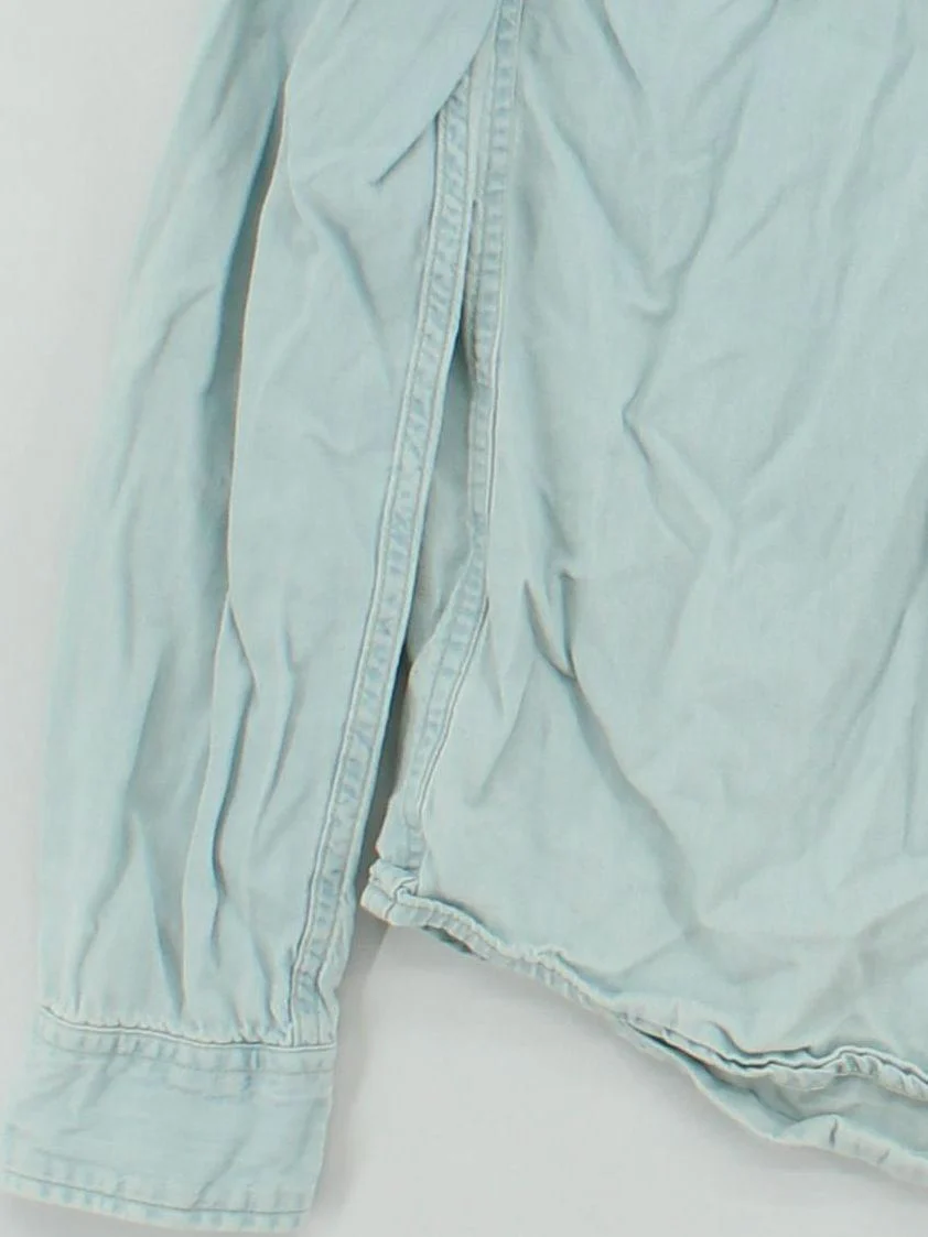 Lee Women's Shirt M Blue 100% Cotton Long Sleeve Collared Basic - Image 4