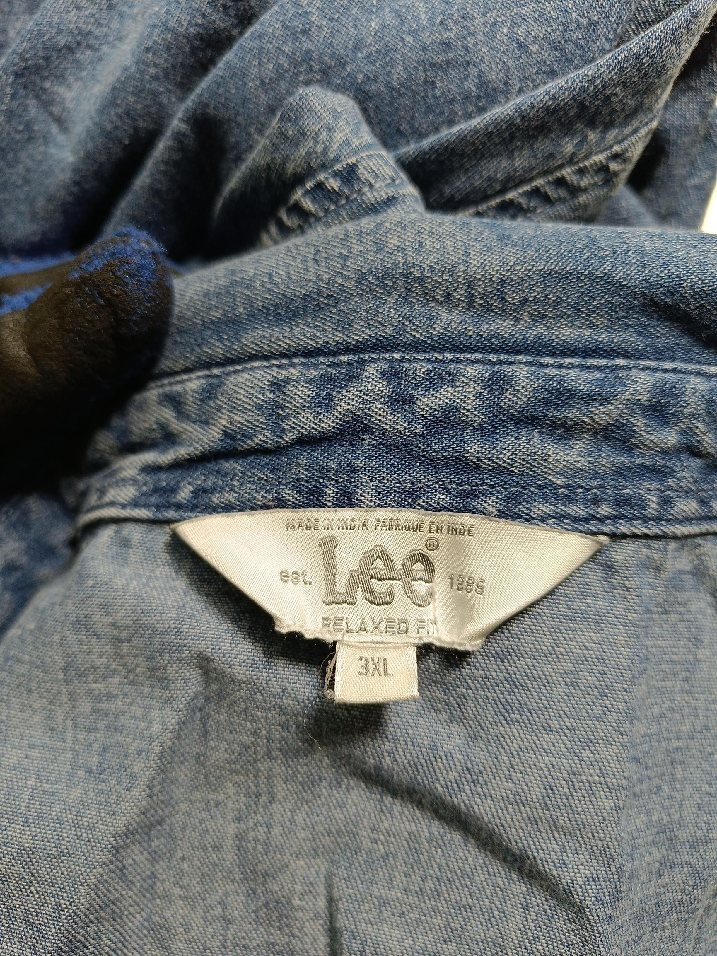 Lee Women's Shirt XXXL Blue 100% Cotton Long Sleeve Collared Basic - Image 5