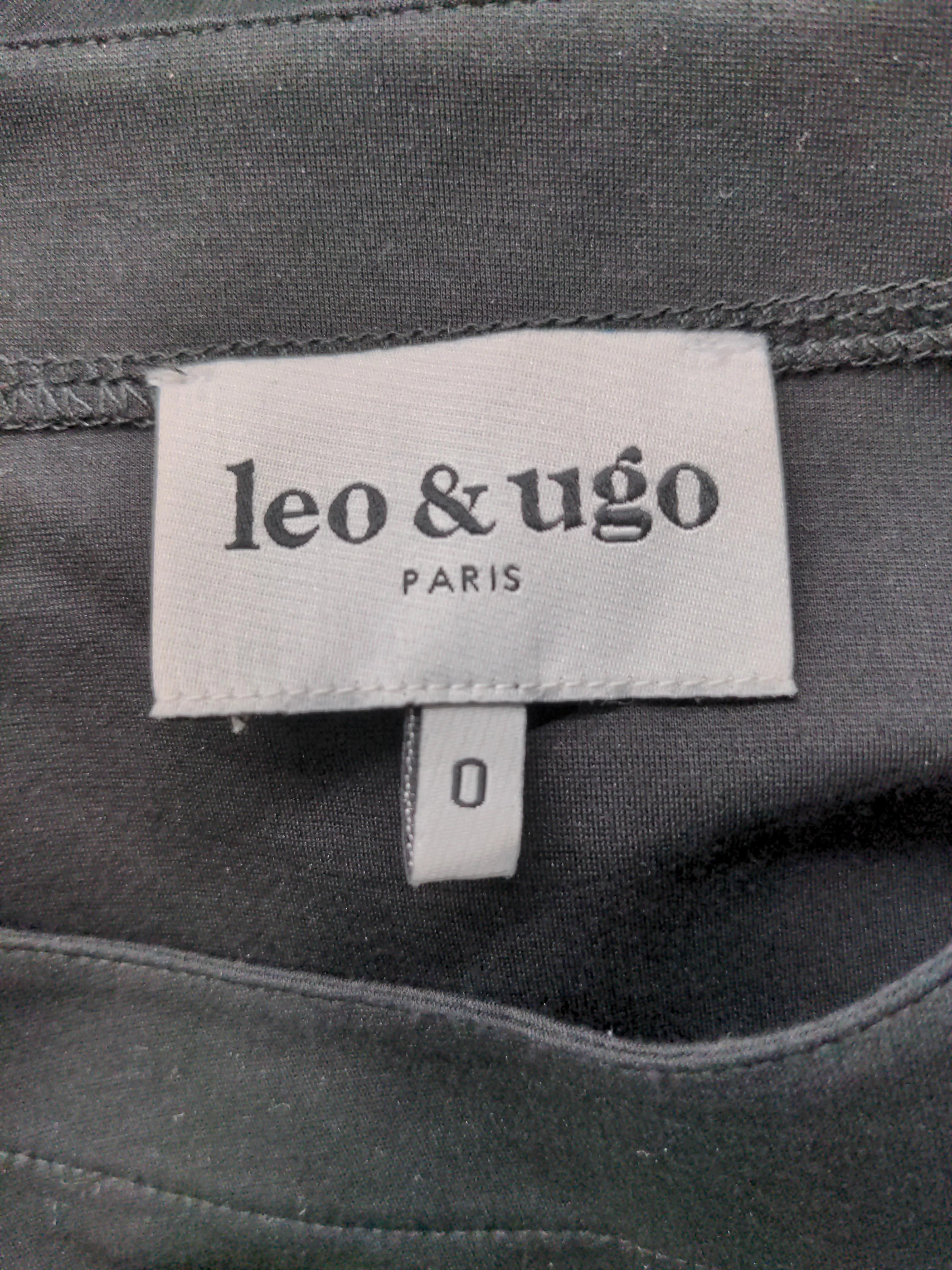 Leo & Ugo Women's T-Shirt XXS Black Viscose with Nylon Basic - Image 5