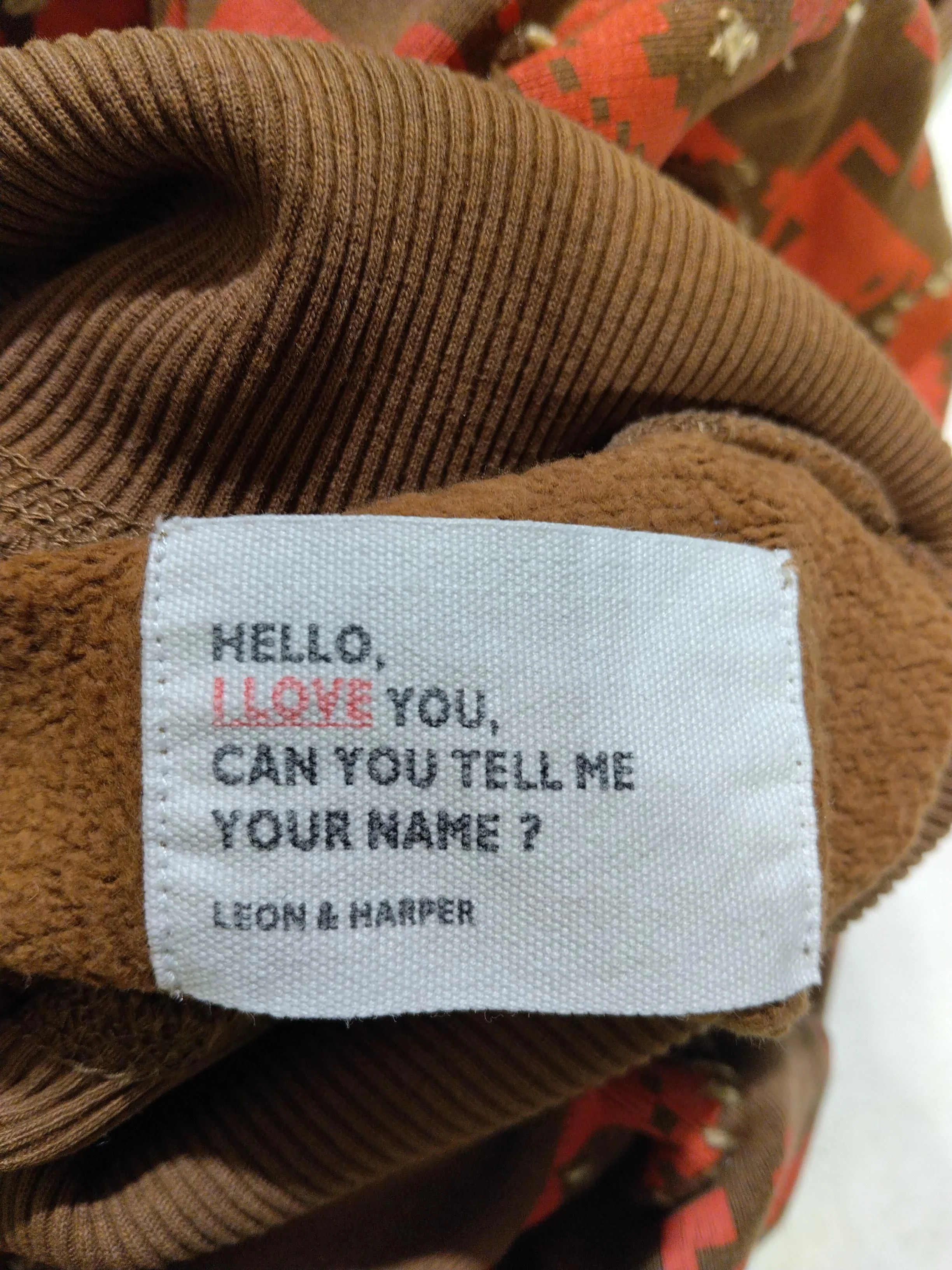 Leon & Harper Men's Jumper M Brown Cotton with Lyocell Modal Pullover - Image 5
