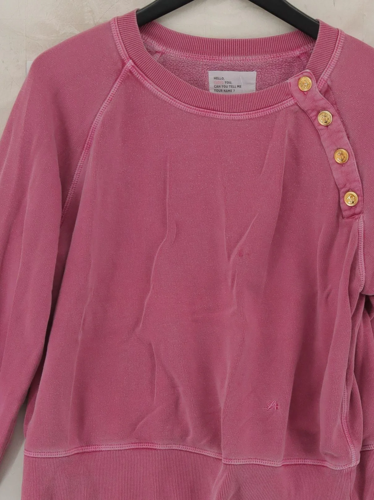 Leon & Harper Women's Hoodie M Red 100% Cotton Pullover - Image 3