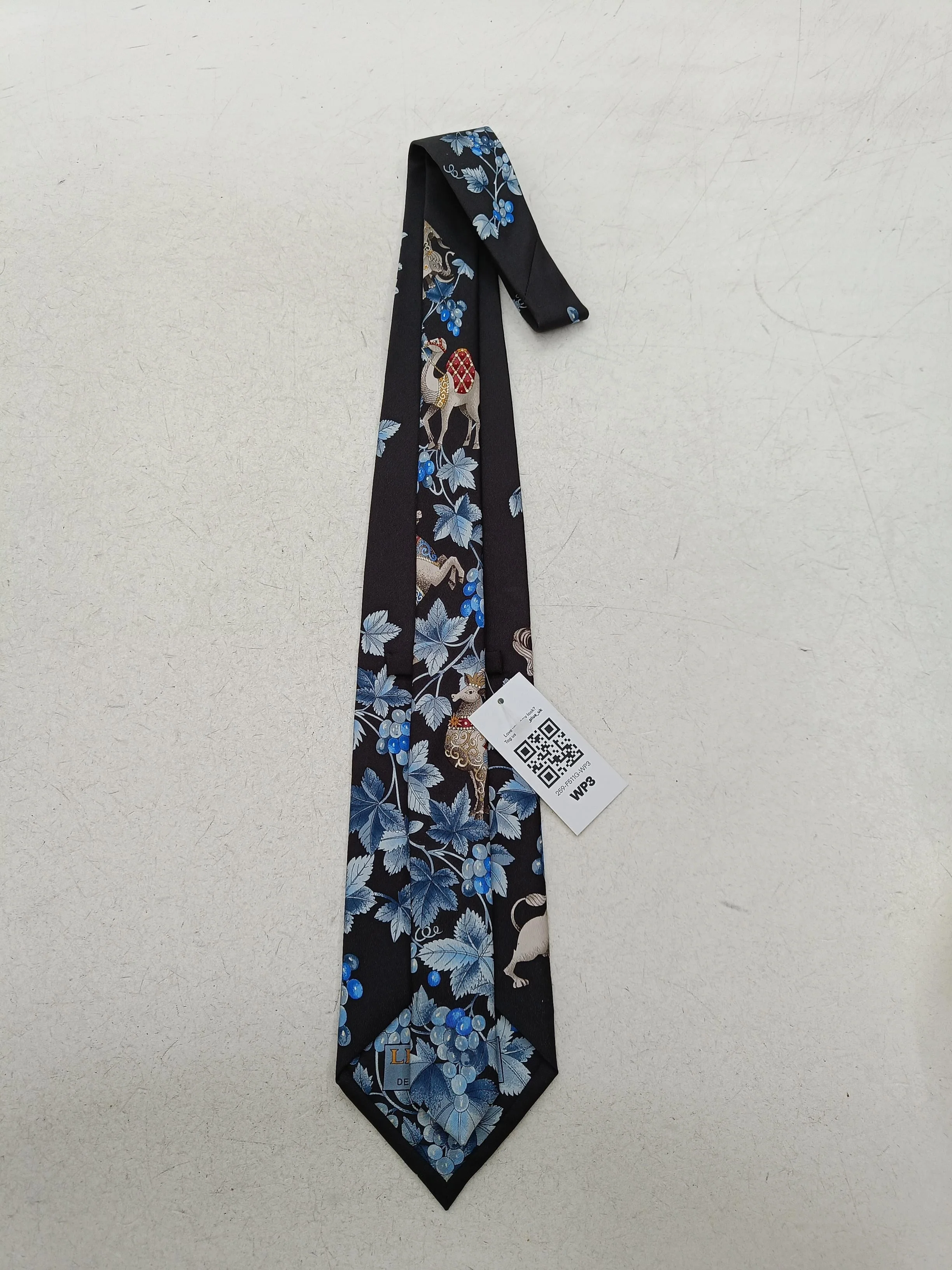 LEONARD Men's Tie Multi Animal Print 100% Silk - Image 2