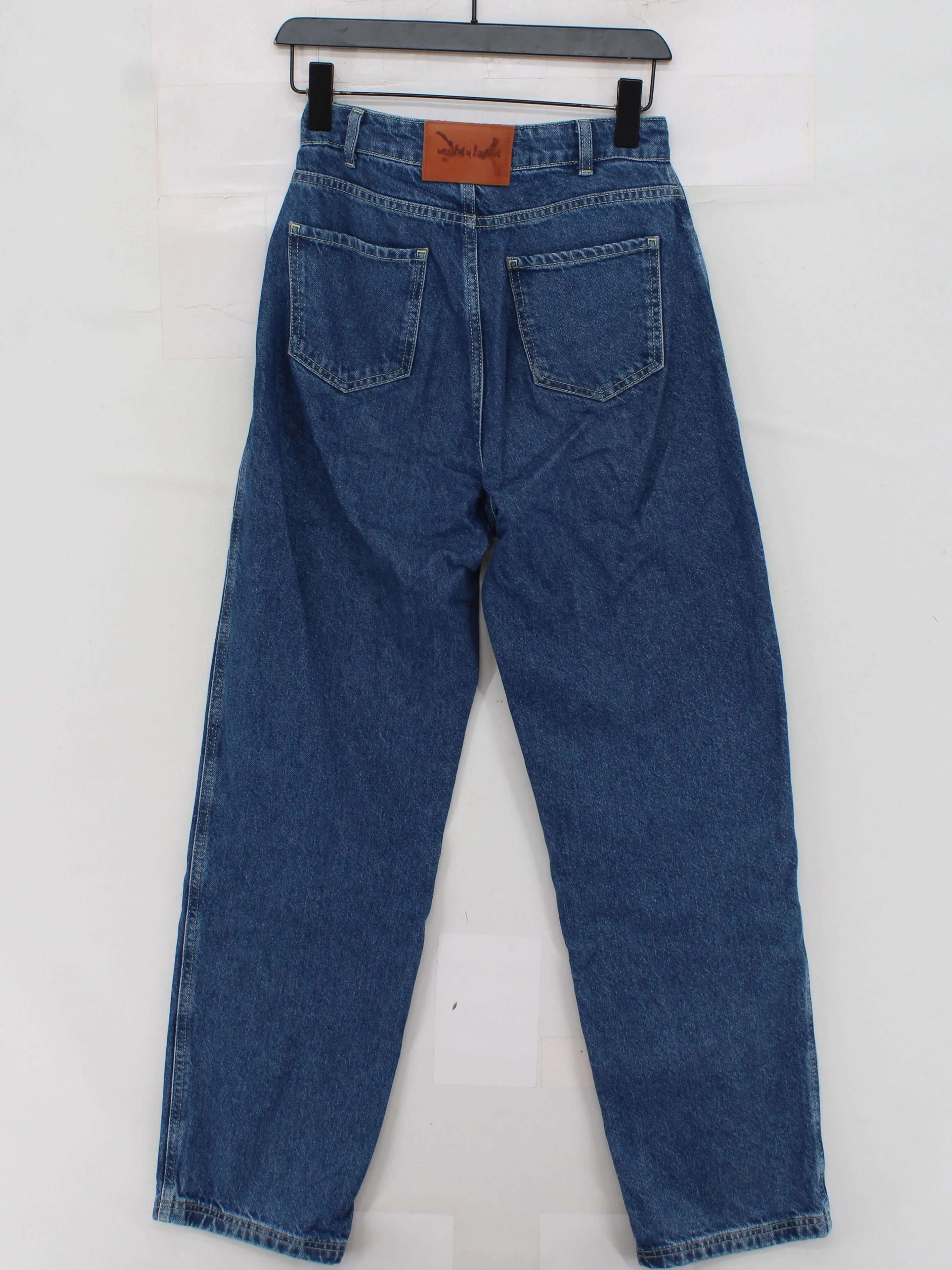 Les Benjamins Women's Jeans S Blue Cotton with Lyocell Modal Mom - Image 2
