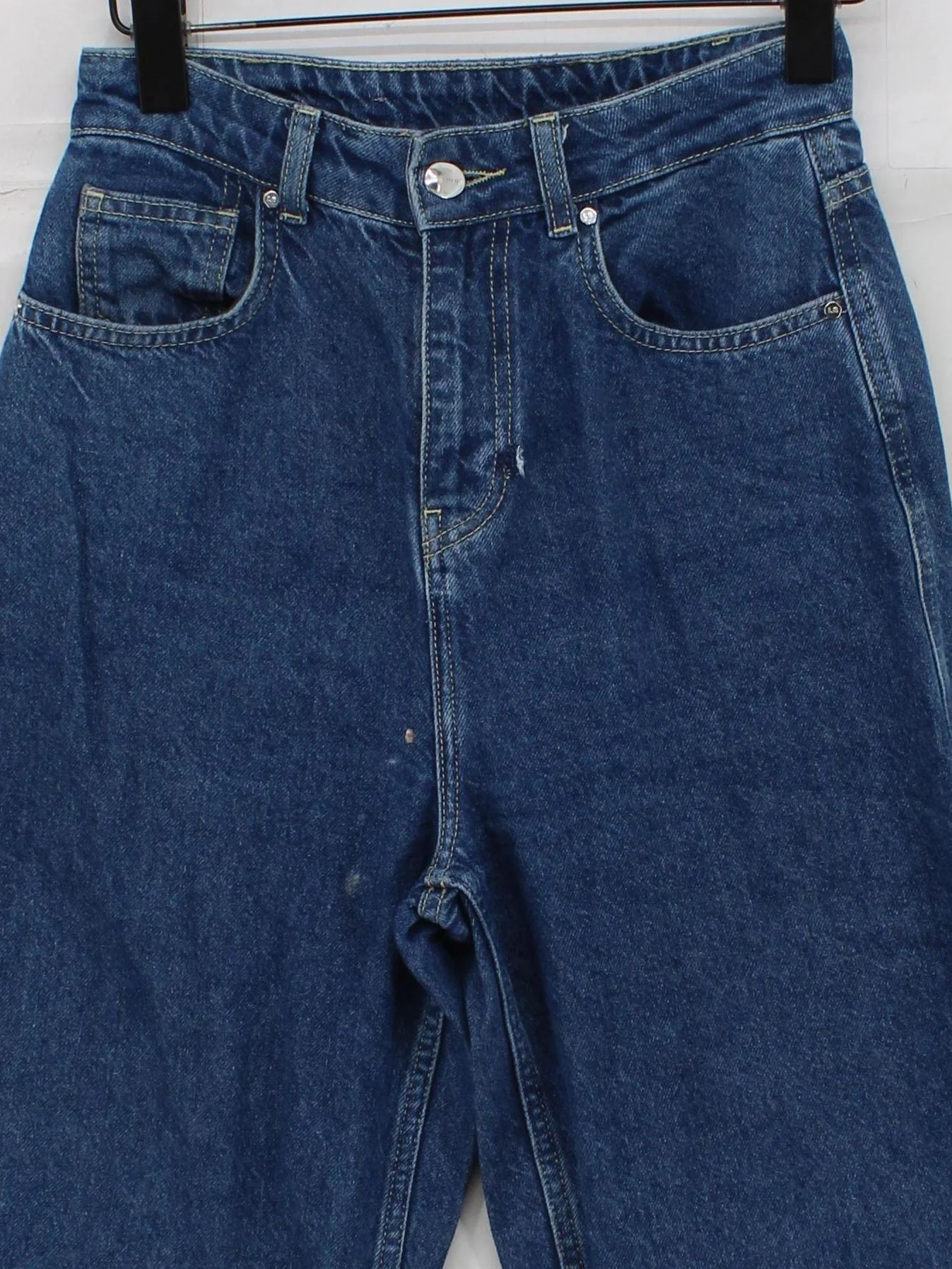 Les Benjamins Women's Jeans S Blue Cotton with Lyocell Modal Mom - Image 3