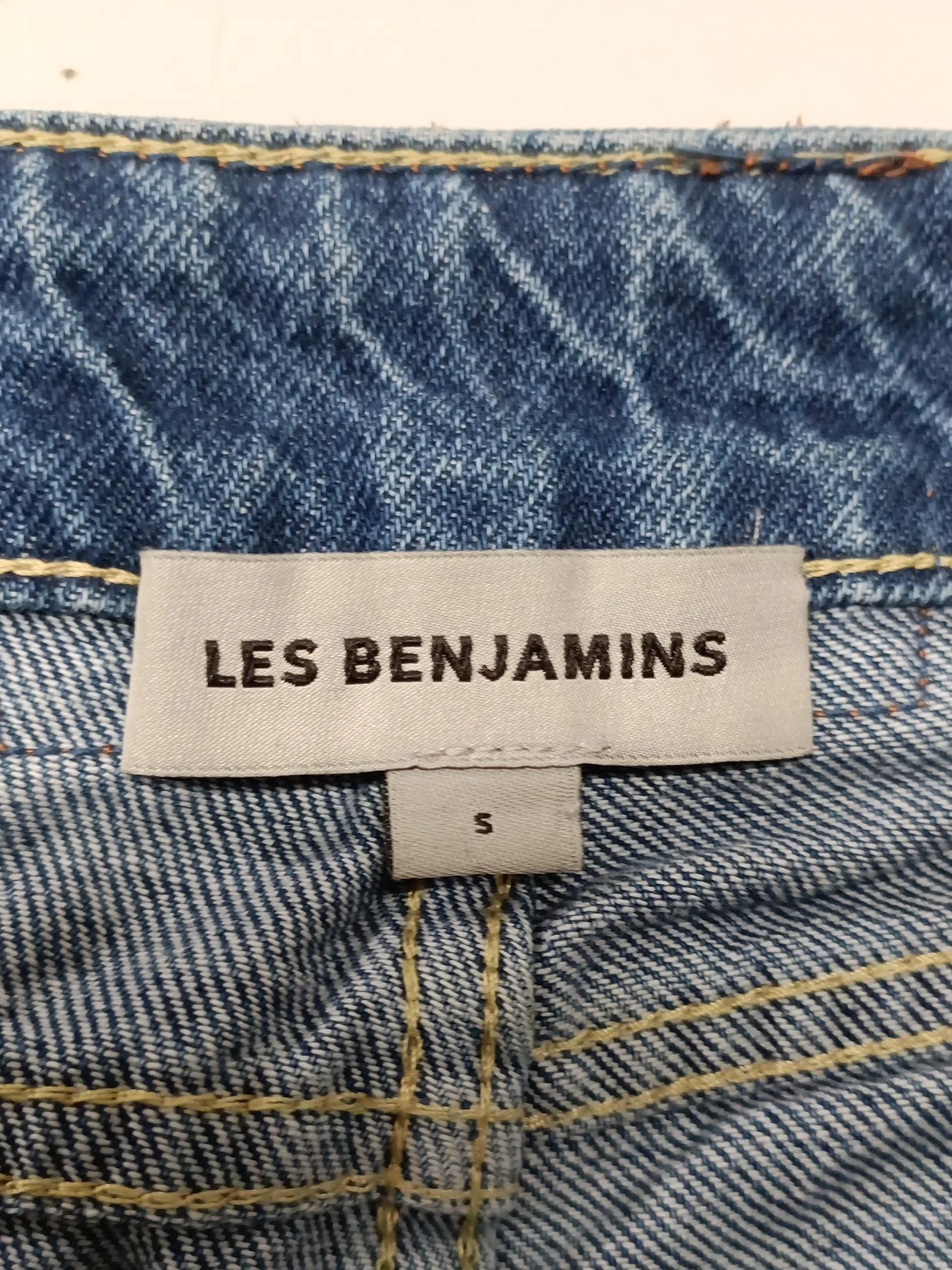 Les Benjamins Women's Jeans S Blue Cotton with Lyocell Modal Mom - Image 6
