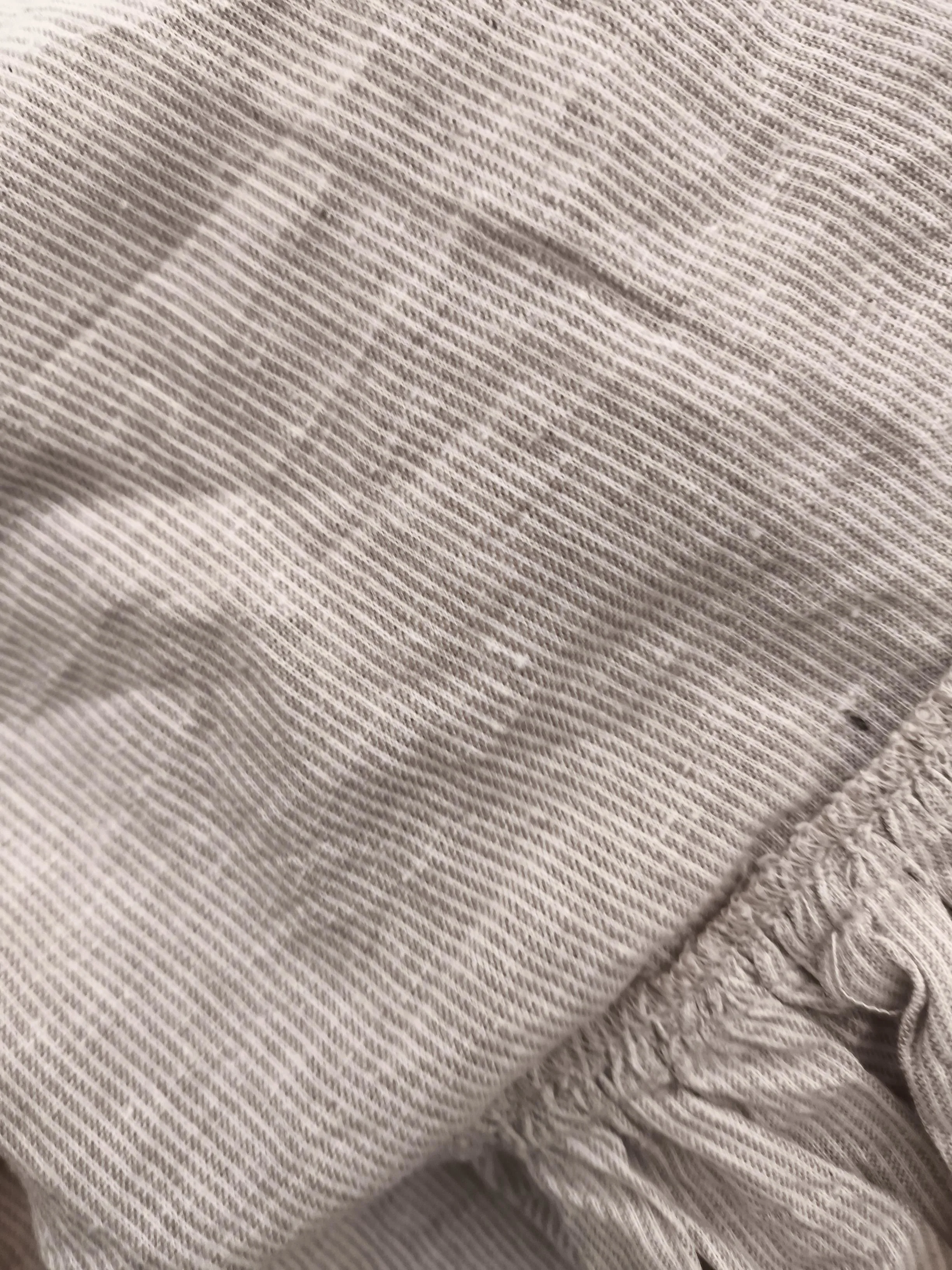 Les Deux Women's Scarf Cream Striped Cotton with Elastane Rectangle Scarf - Image 3