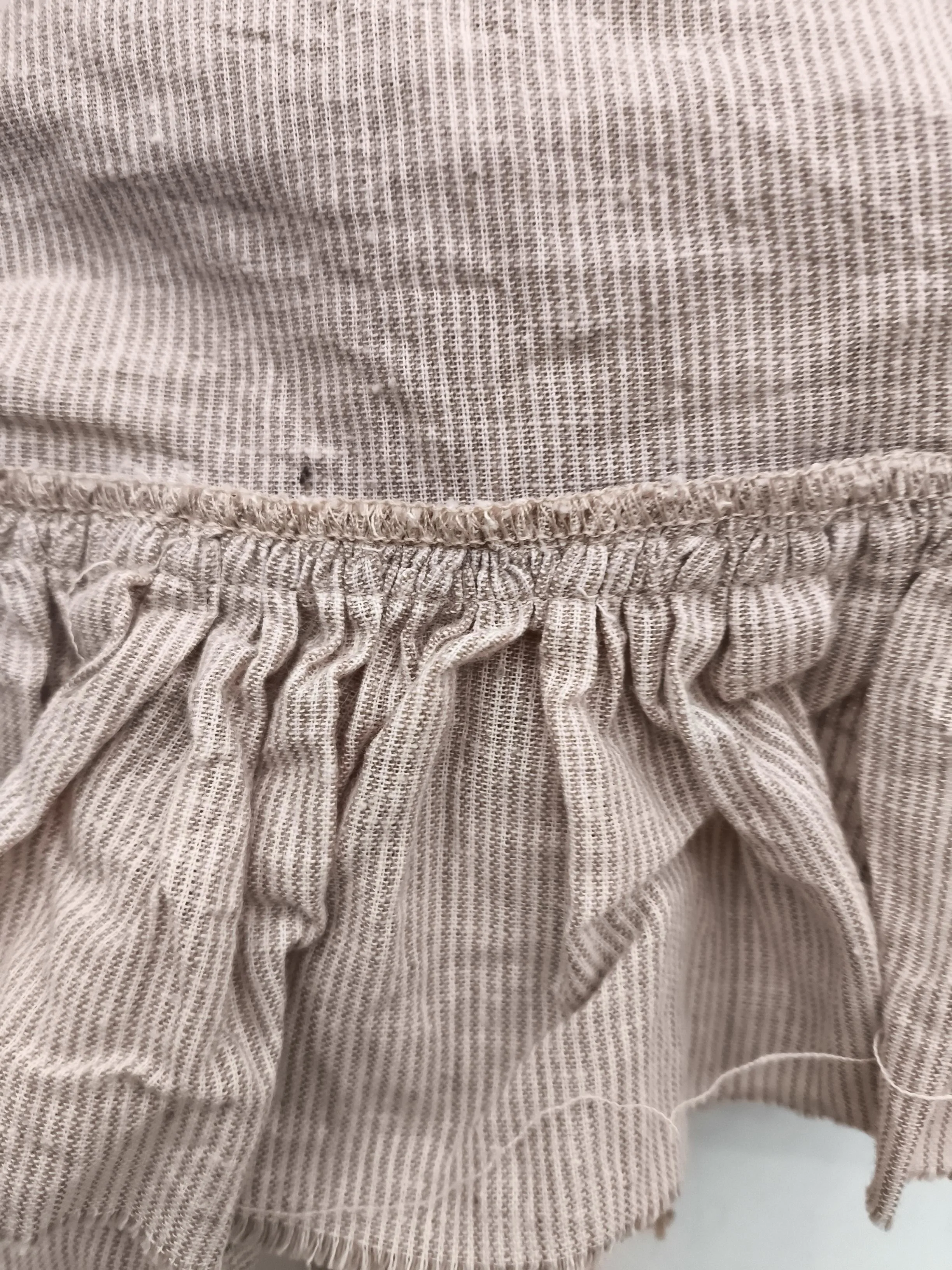 Les Deux Women's Scarf Cream Striped Cotton with Elastane Rectangle Scarf - Image 4