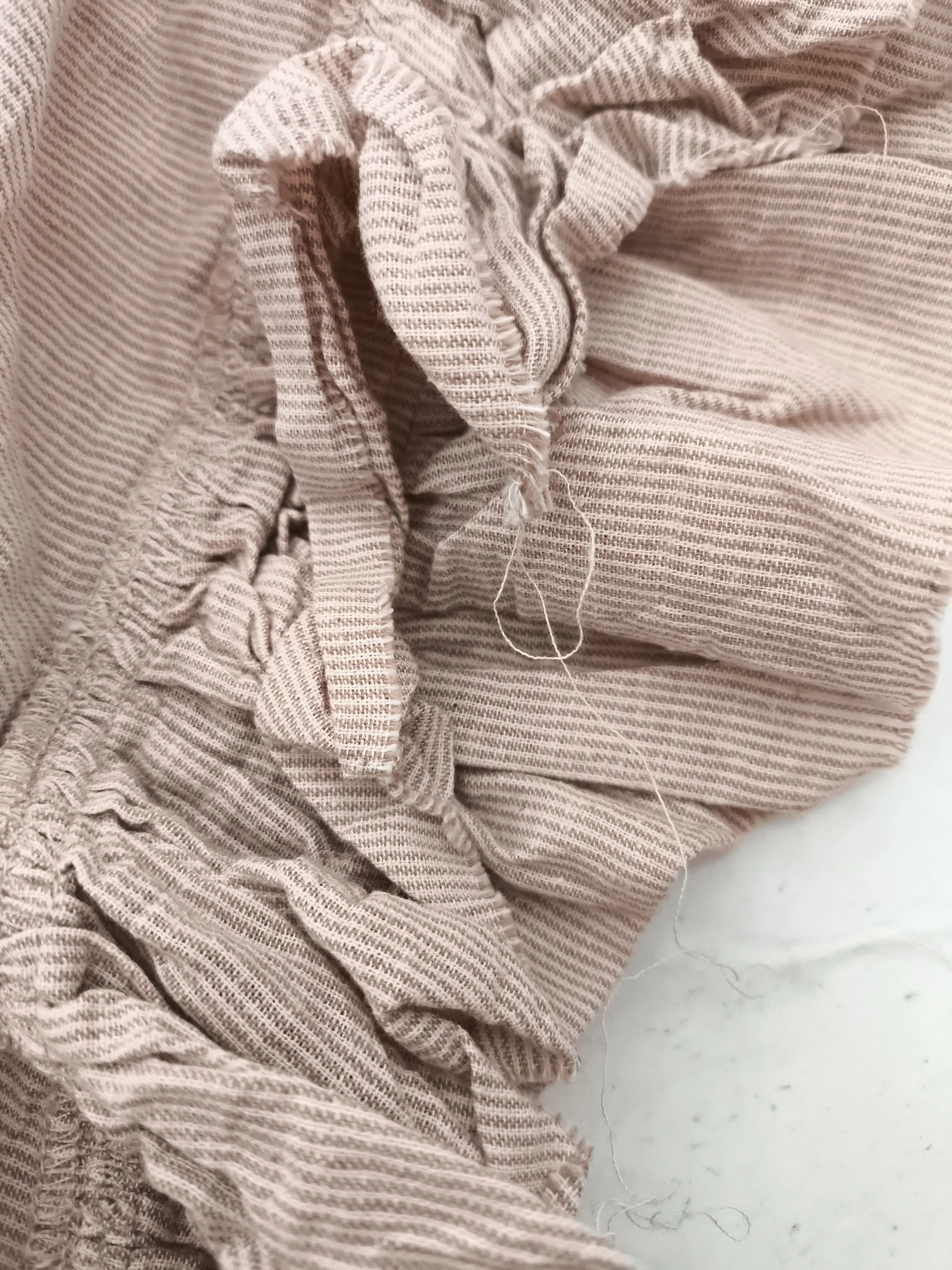Les Deux Women's Scarf Cream Striped Cotton with Elastane Rectangle Scarf - Image 5
