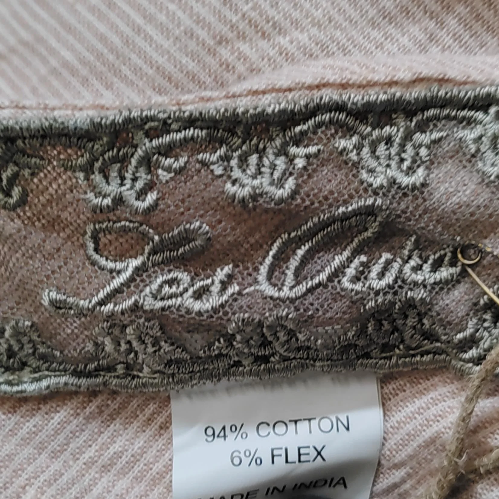 Les Deux Women's Scarf Cream Striped Cotton with Elastane Rectangle Scarf - Image 6