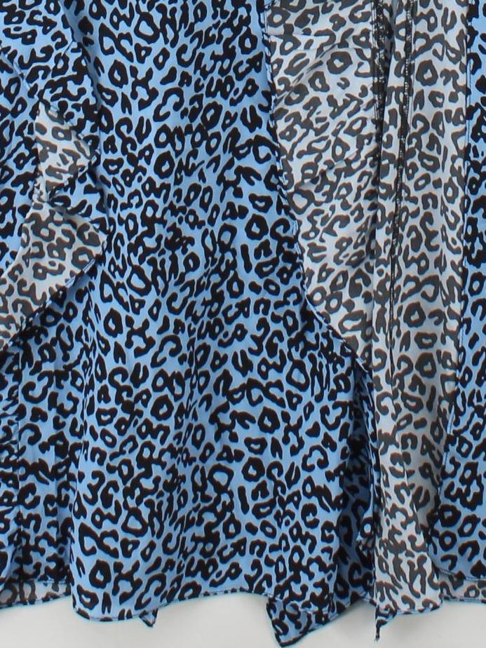 Les Reveries Slip Midi Dress S in Blue - Image 4