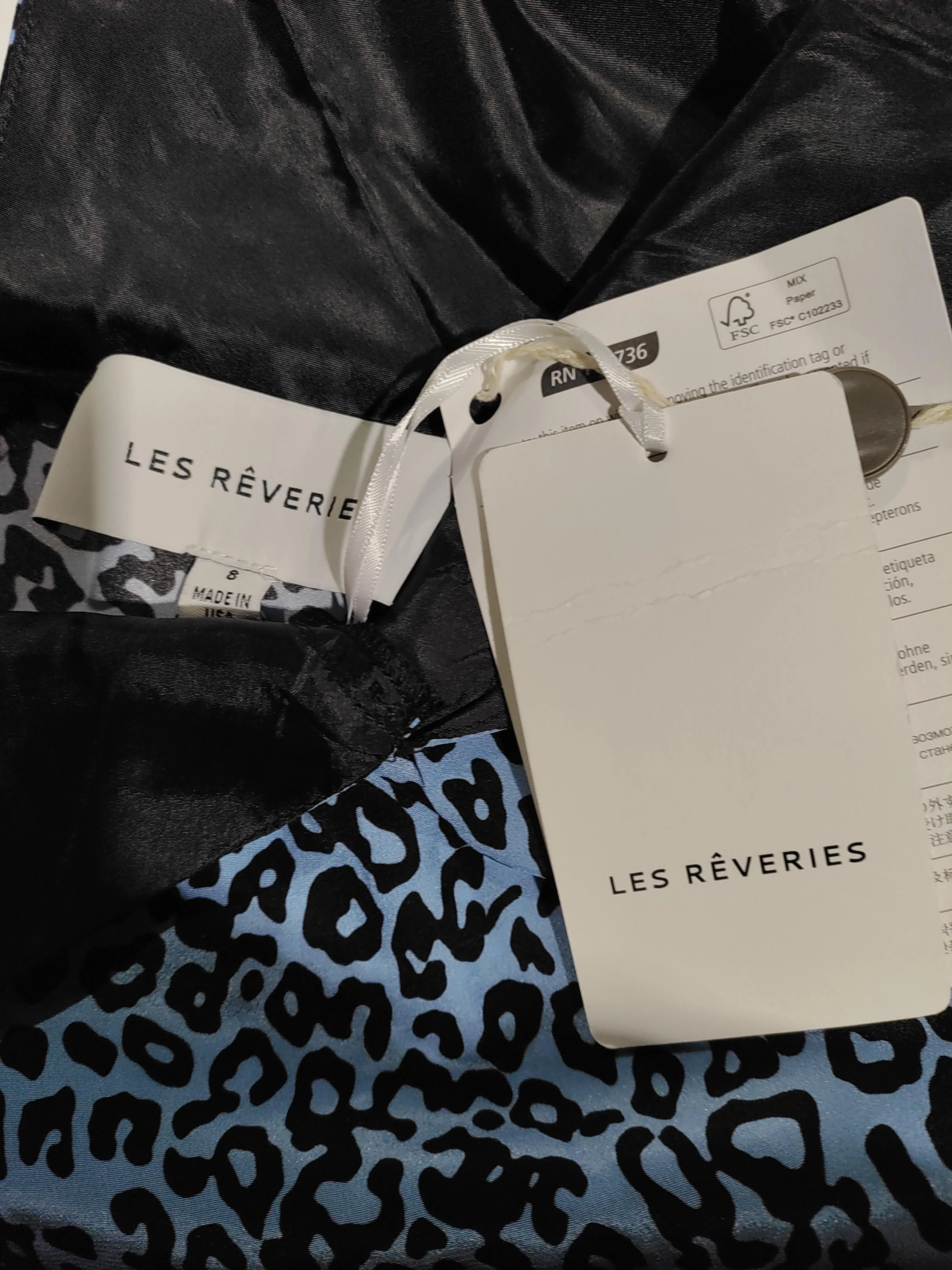 Les Reveries Slip Midi Dress S in Blue - Image 5