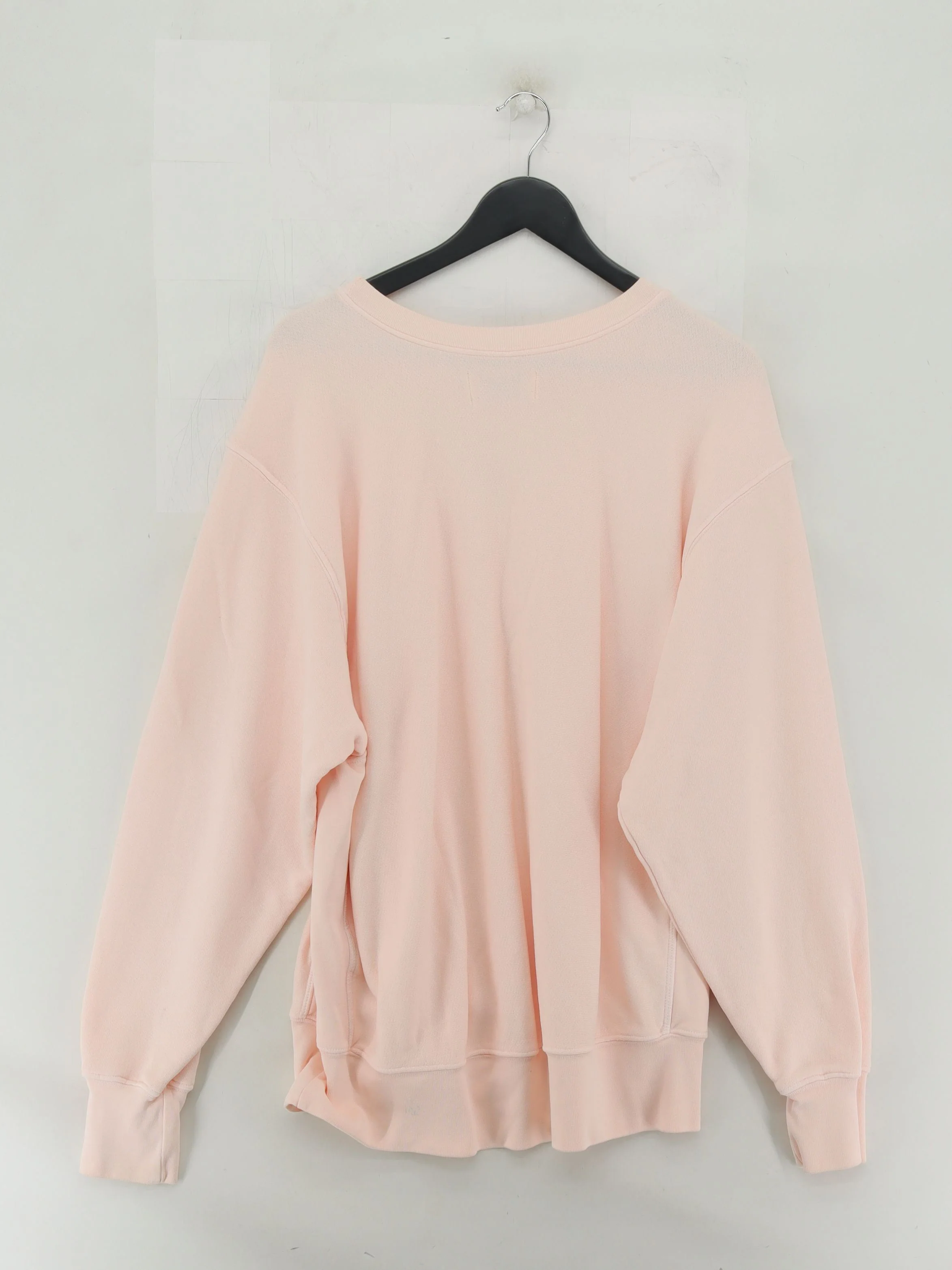 Les Tien Women's Jumper M Pink Cotton with Spandex Round Neck Pullover - Image 2