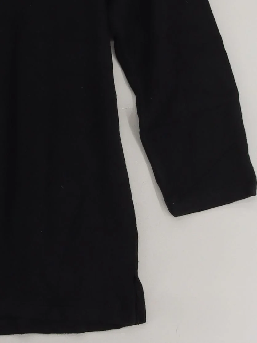 Leset Women's Top XS Black Viscose with Spandex 3/4 Sleeve V-Neck Basic - Image 4