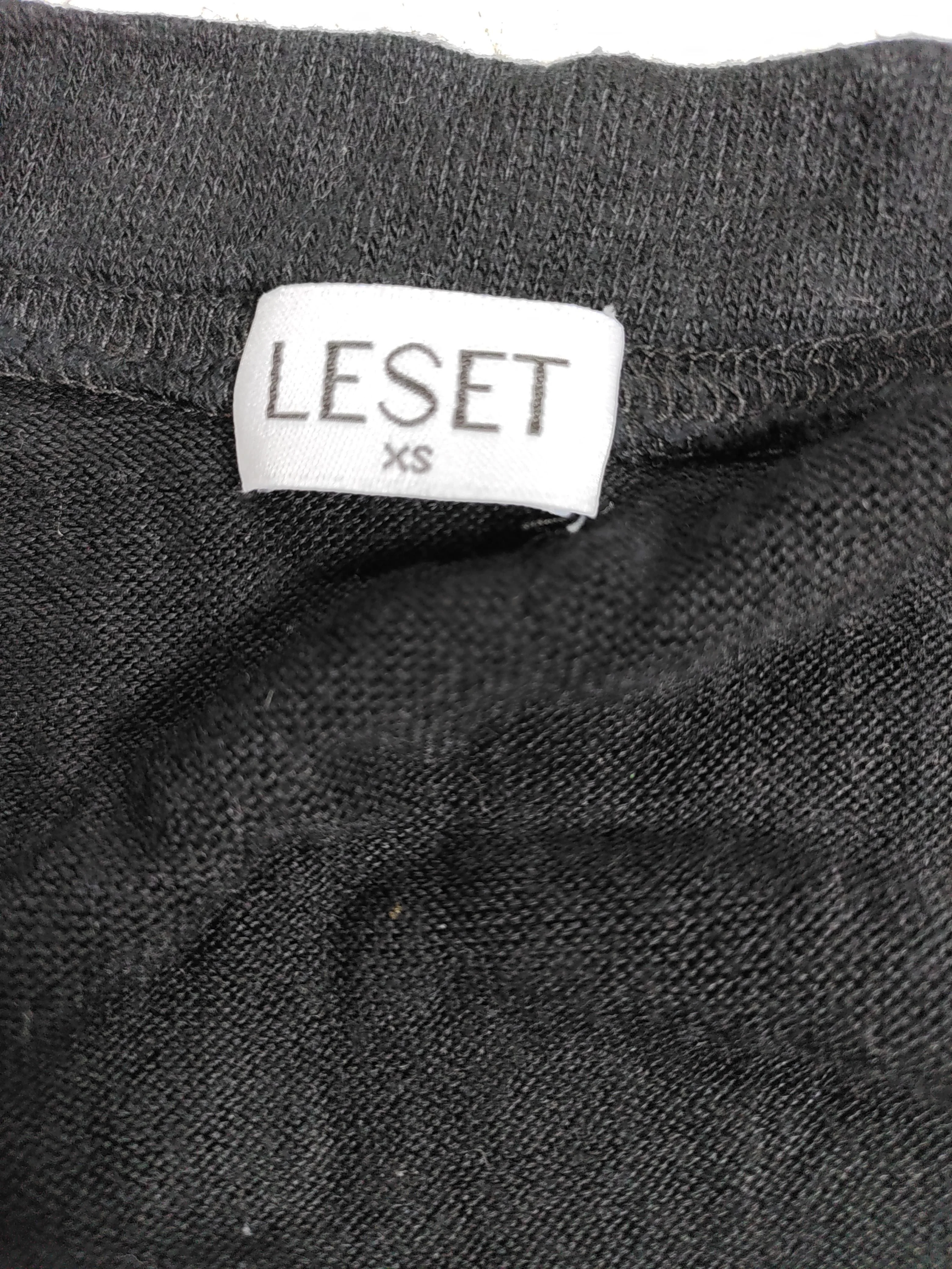 Leset Women's Top XS Black Viscose with Spandex 3/4 Sleeve V-Neck Basic - Image 5