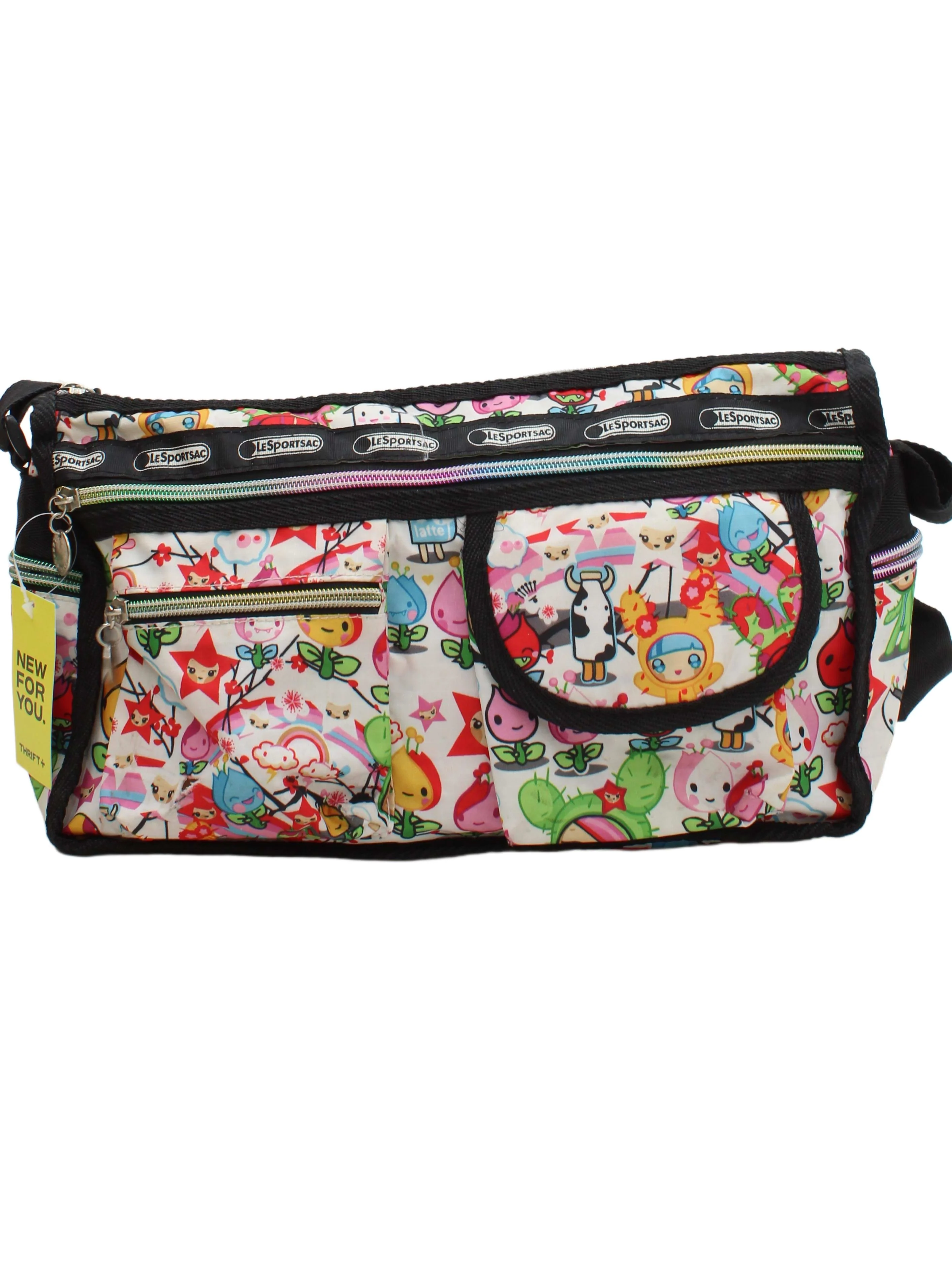 LeSportsac Women's Bag Multi Graphic 100% Nylon Shoulder Bag